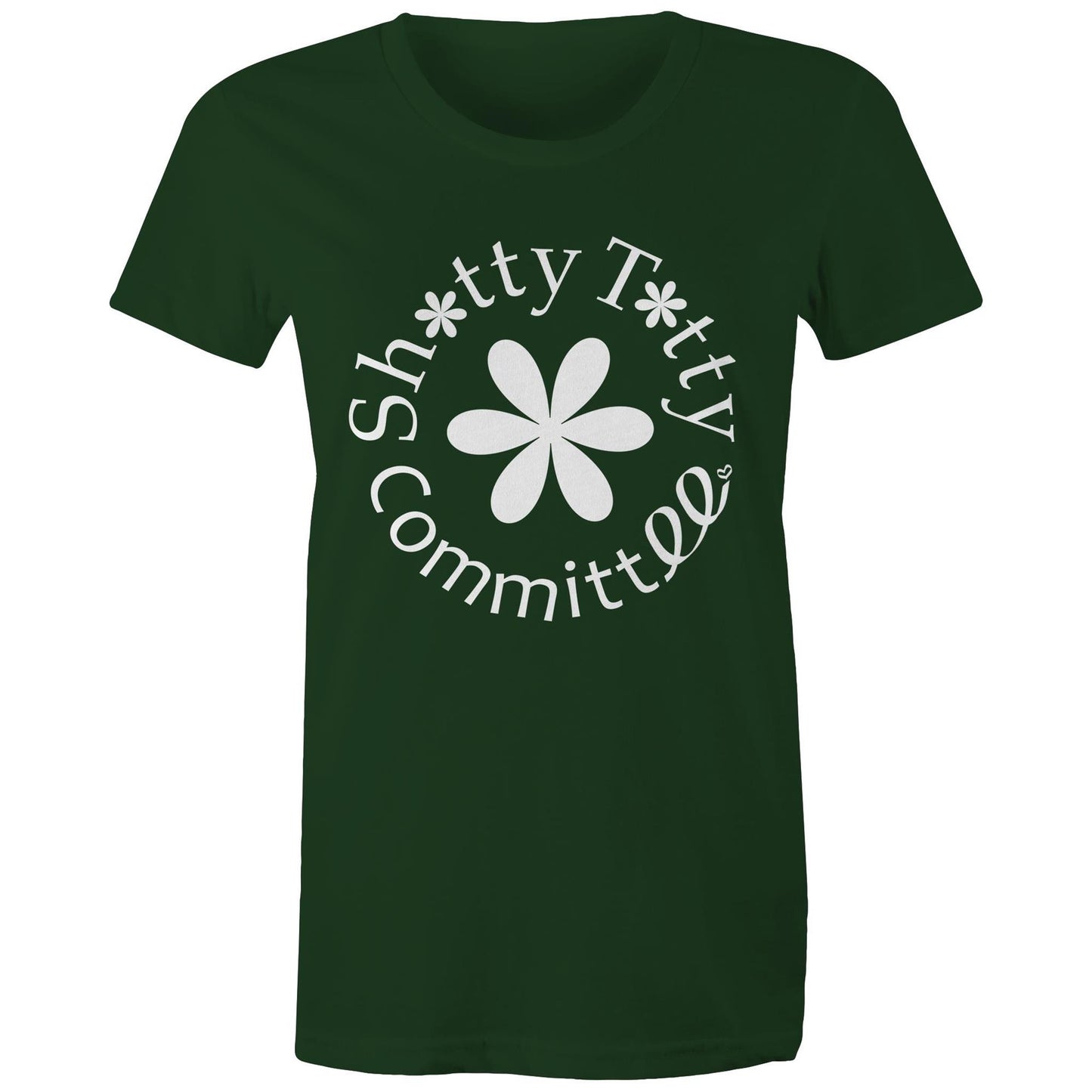 Shitty Titty in ya face coloured tee (white logo) (Gals)
