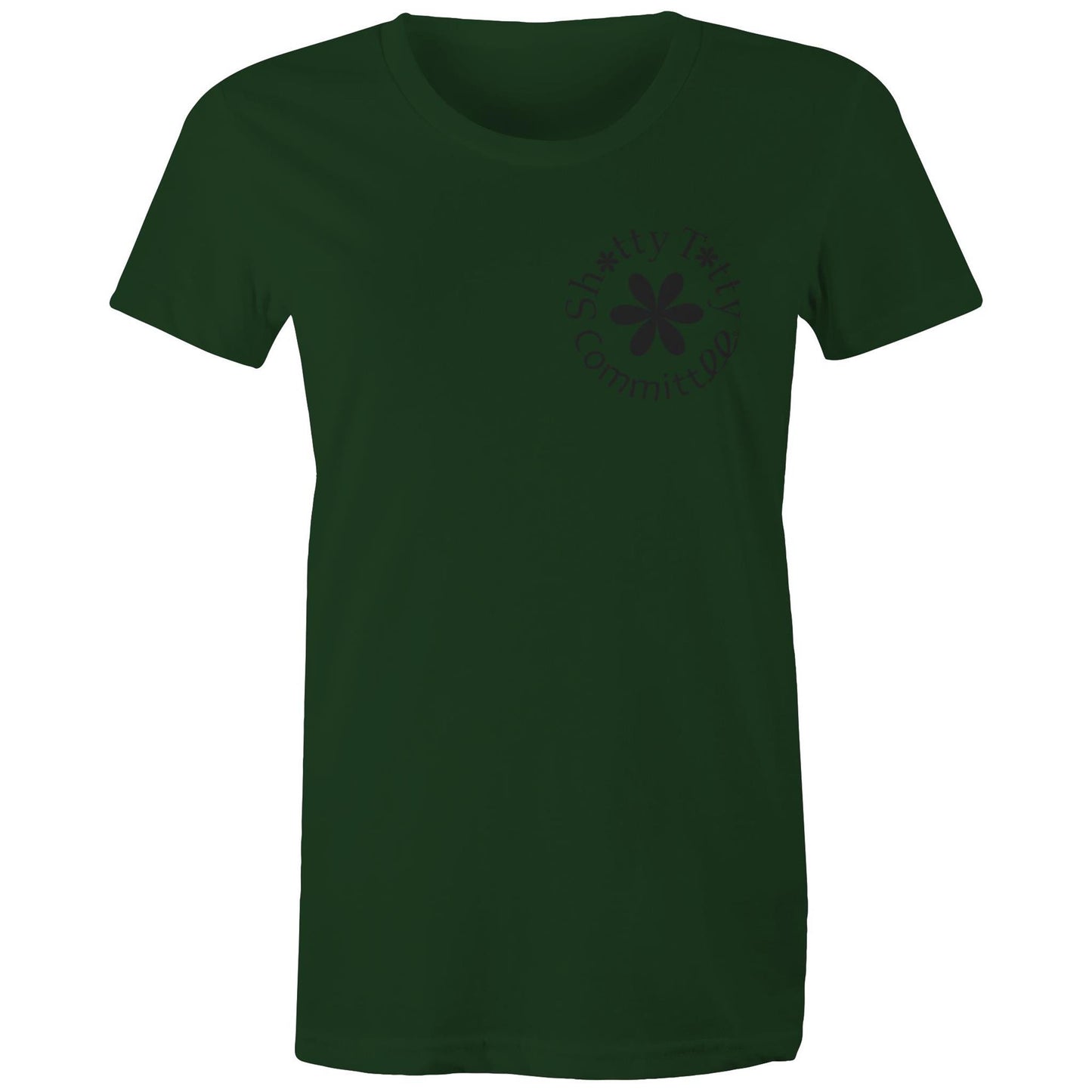 Itty Bitty Titty Tee (Gals Black Logo)