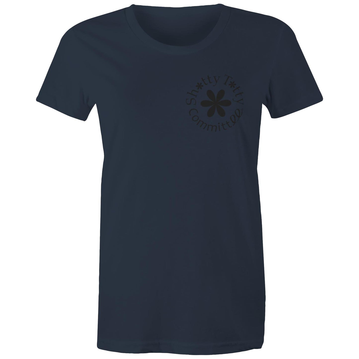 Itty Bitty Titty Tee (Gals Black Logo)