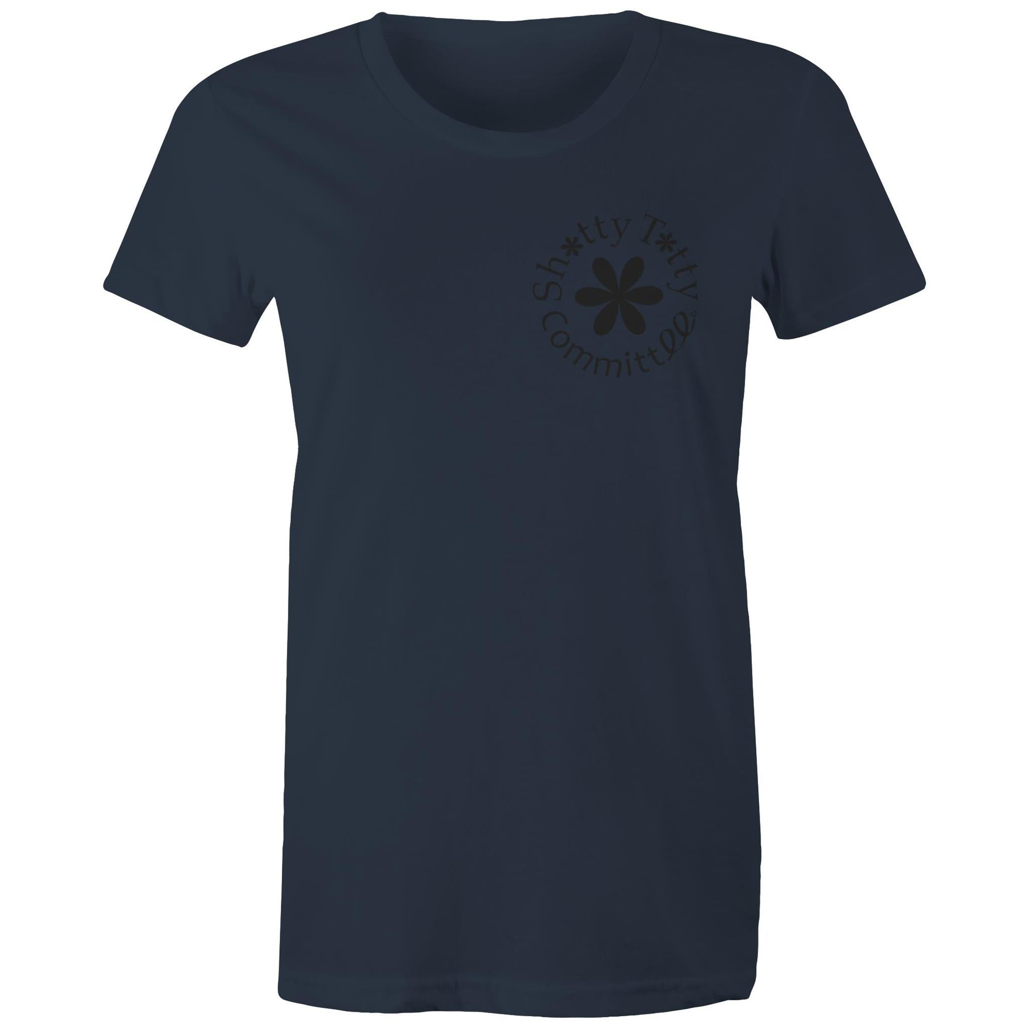 Itty Bitty Titty Tee (Gals Black Logo)