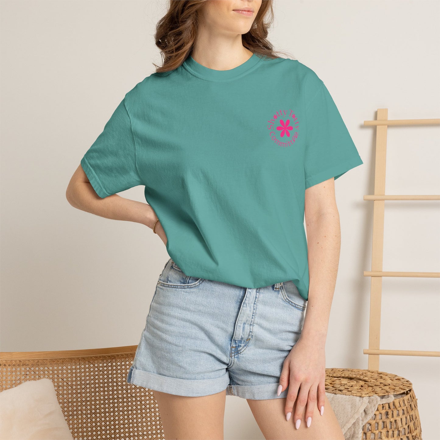 Global Fulfilment - Itty Bitty Shitty Titty Tee - Pink Logo
