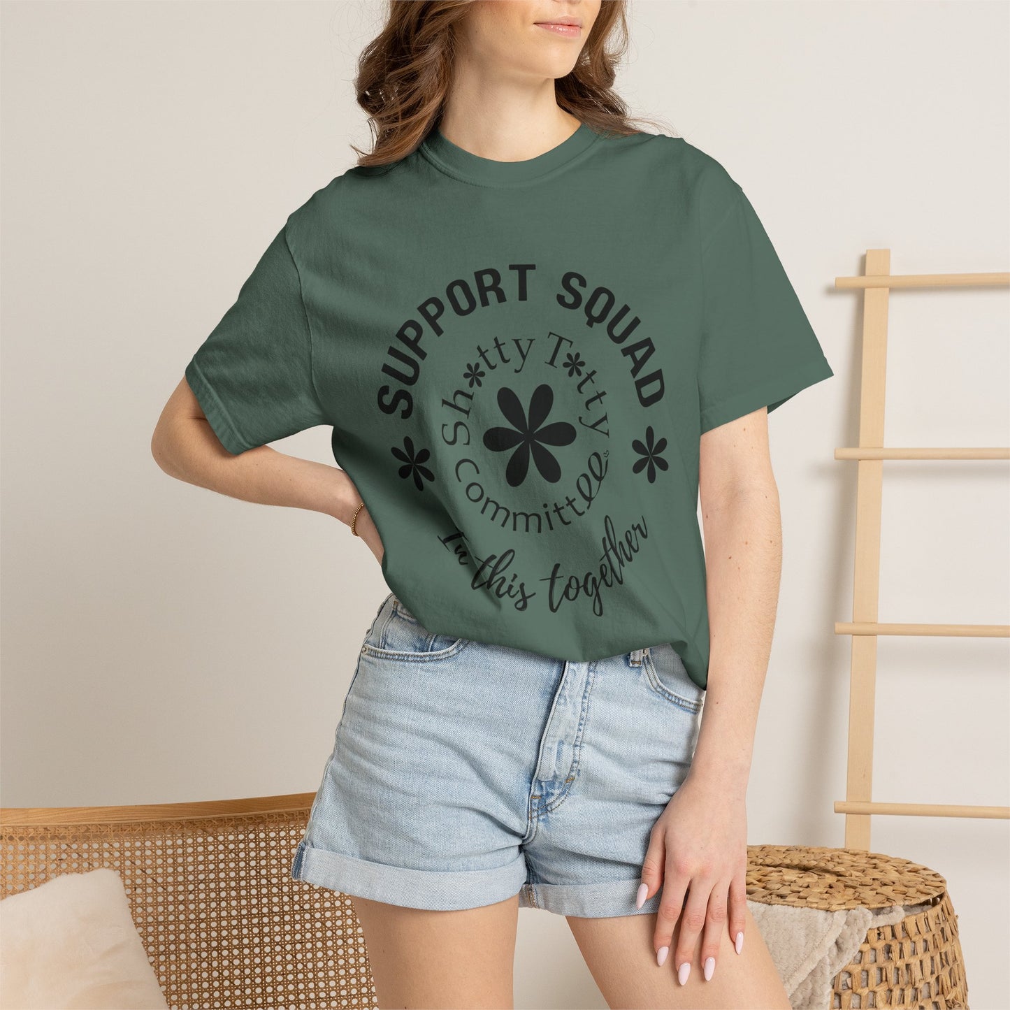 Global Fulfilment - BIG Love Support Squad T-Shirt - Black Logo