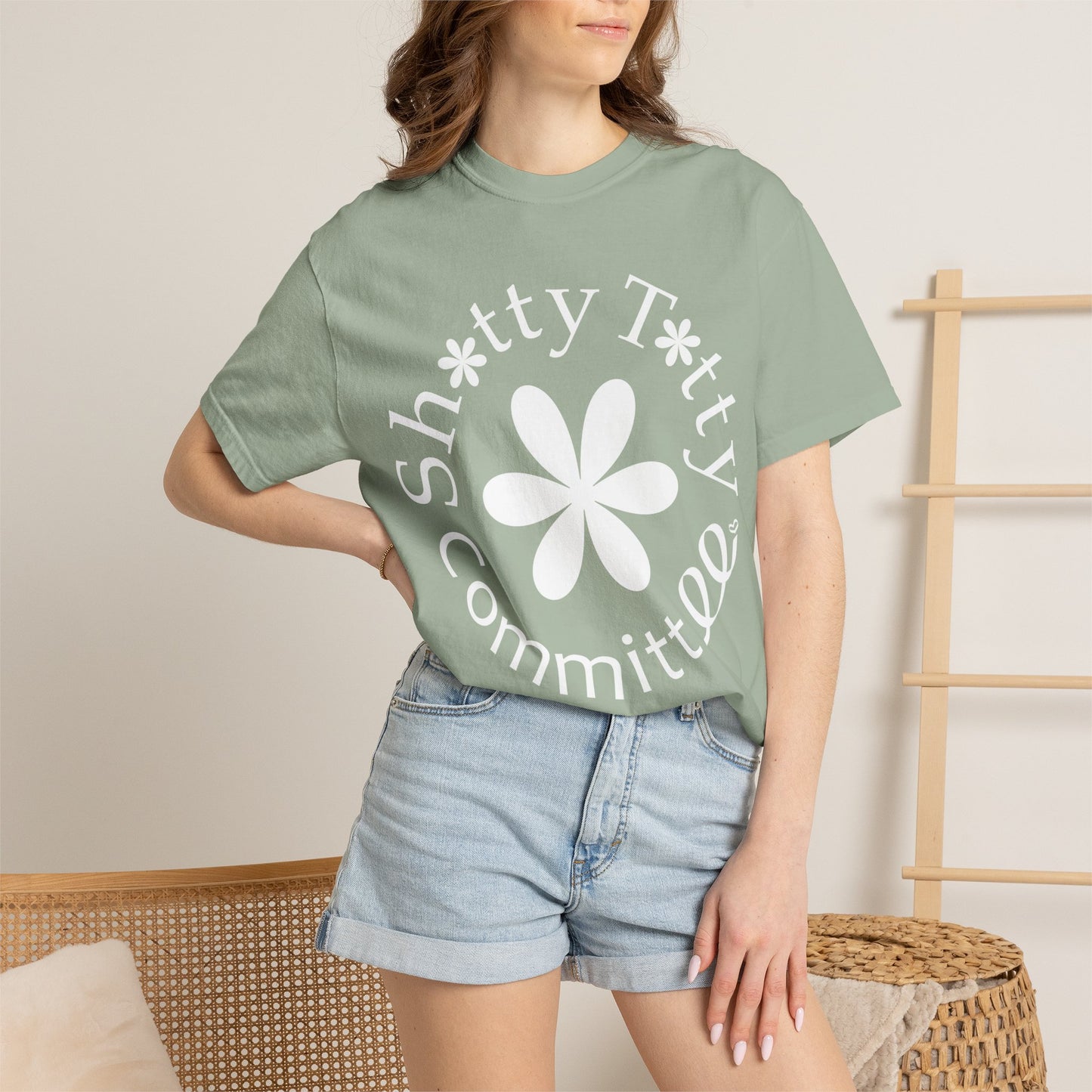 Global Fulfilment - In Ya Face Shitty Titty Tee - White Logo