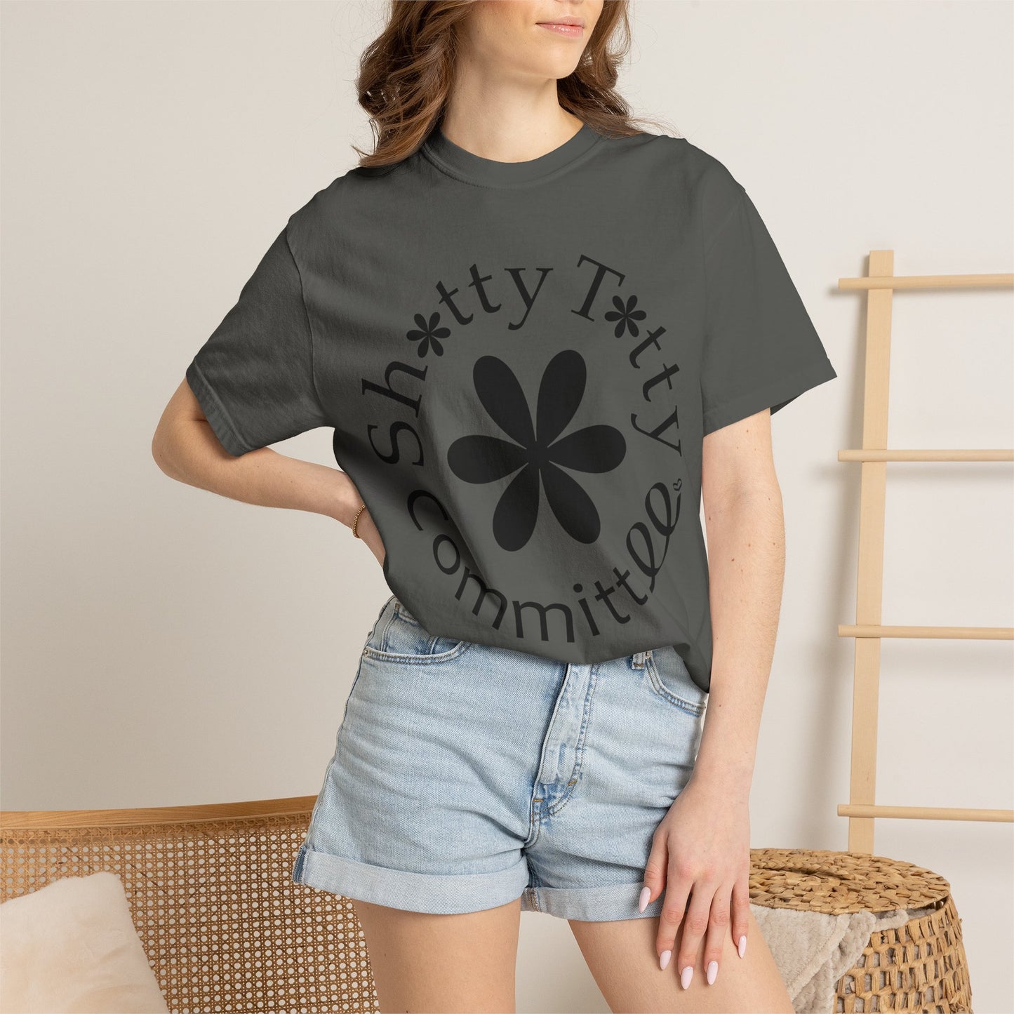 Global Fulfilment - Shitty Titty In Ya Face Tee - Black Logo