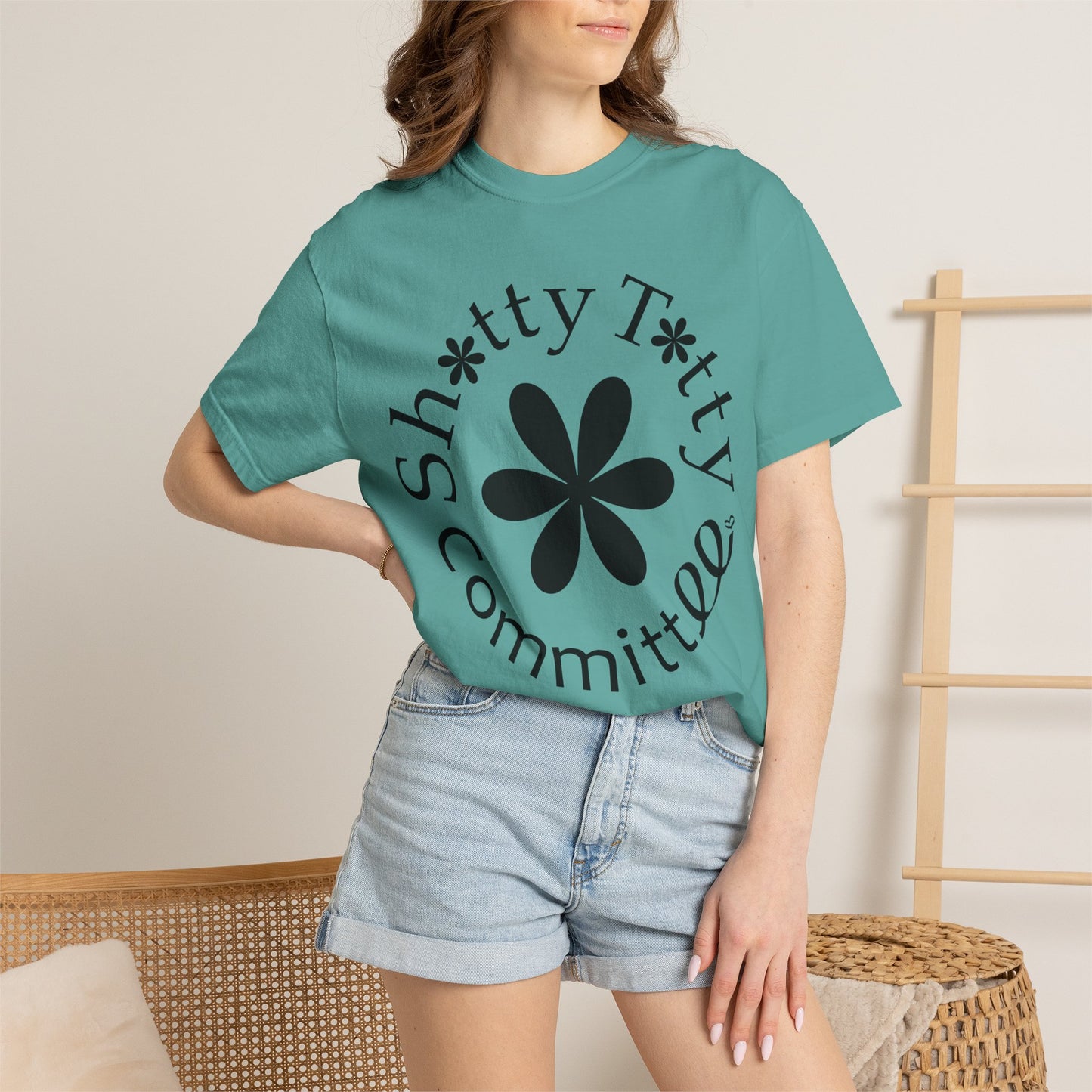 Global Fulfilment - Shitty Titty In Ya Face Tee - Black Logo