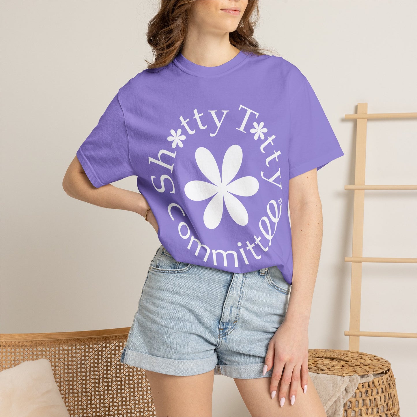 Global Fulfilment - In Ya Face Shitty Titty Tee - White Logo
