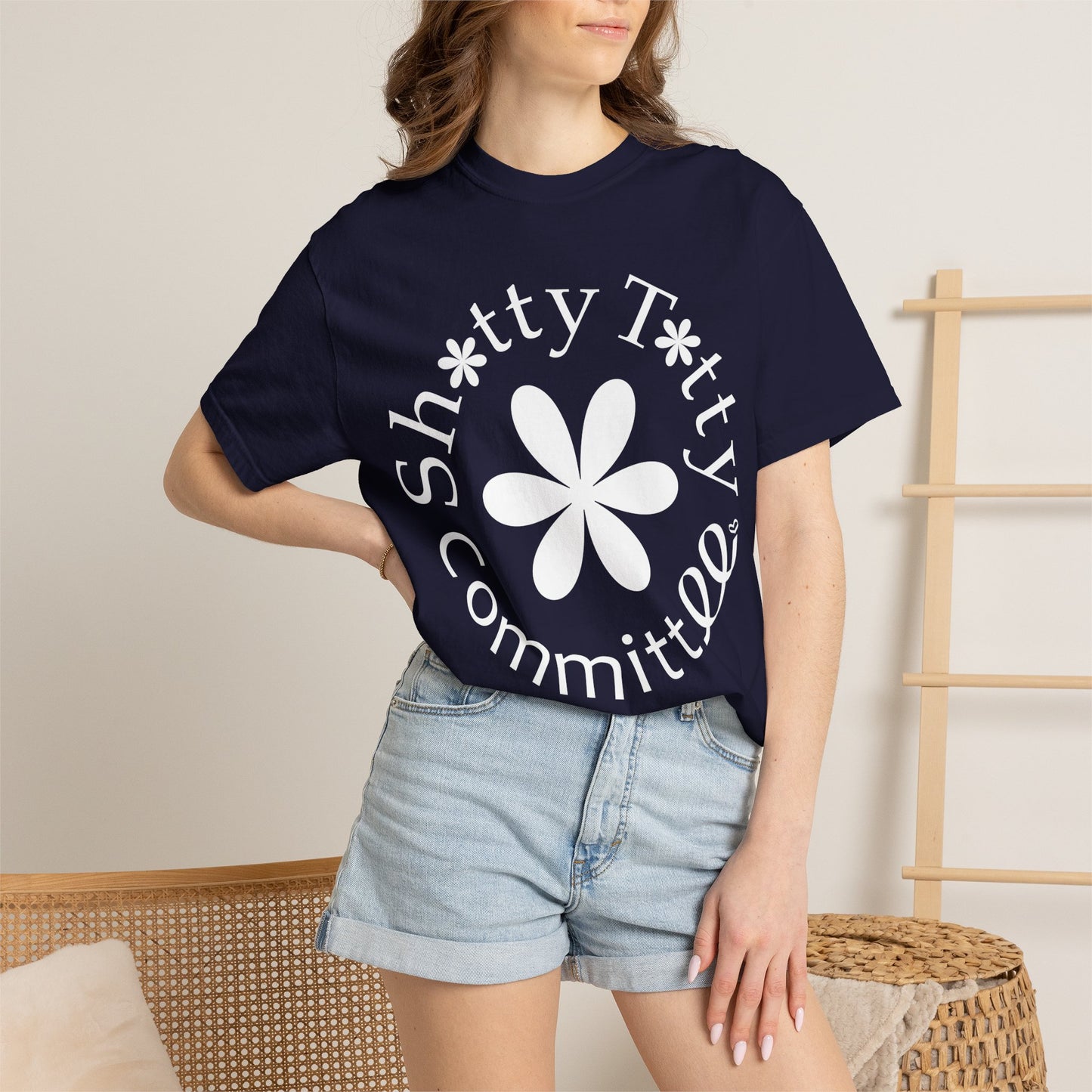 Global Fulfilment - In Ya Face Shitty Titty Tee - White Logo