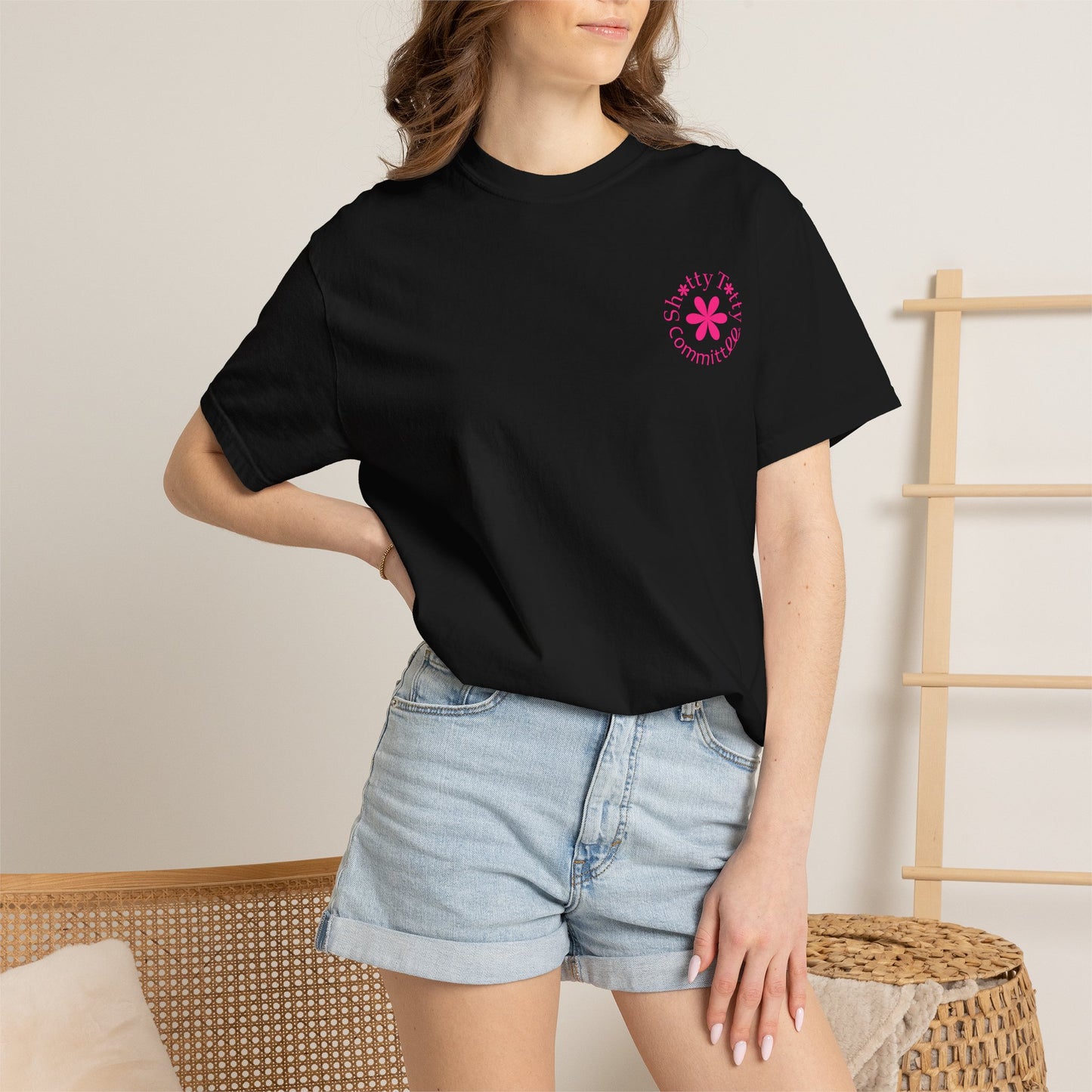 Global Fulfilment - Itty Bitty Shitty Titty Tee - Pink Logo