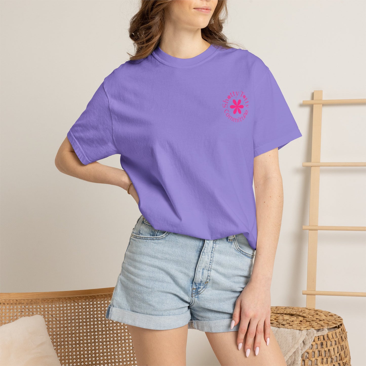 Global Fulfilment - Itty Bitty Shitty Titty Tee - Pink Logo
