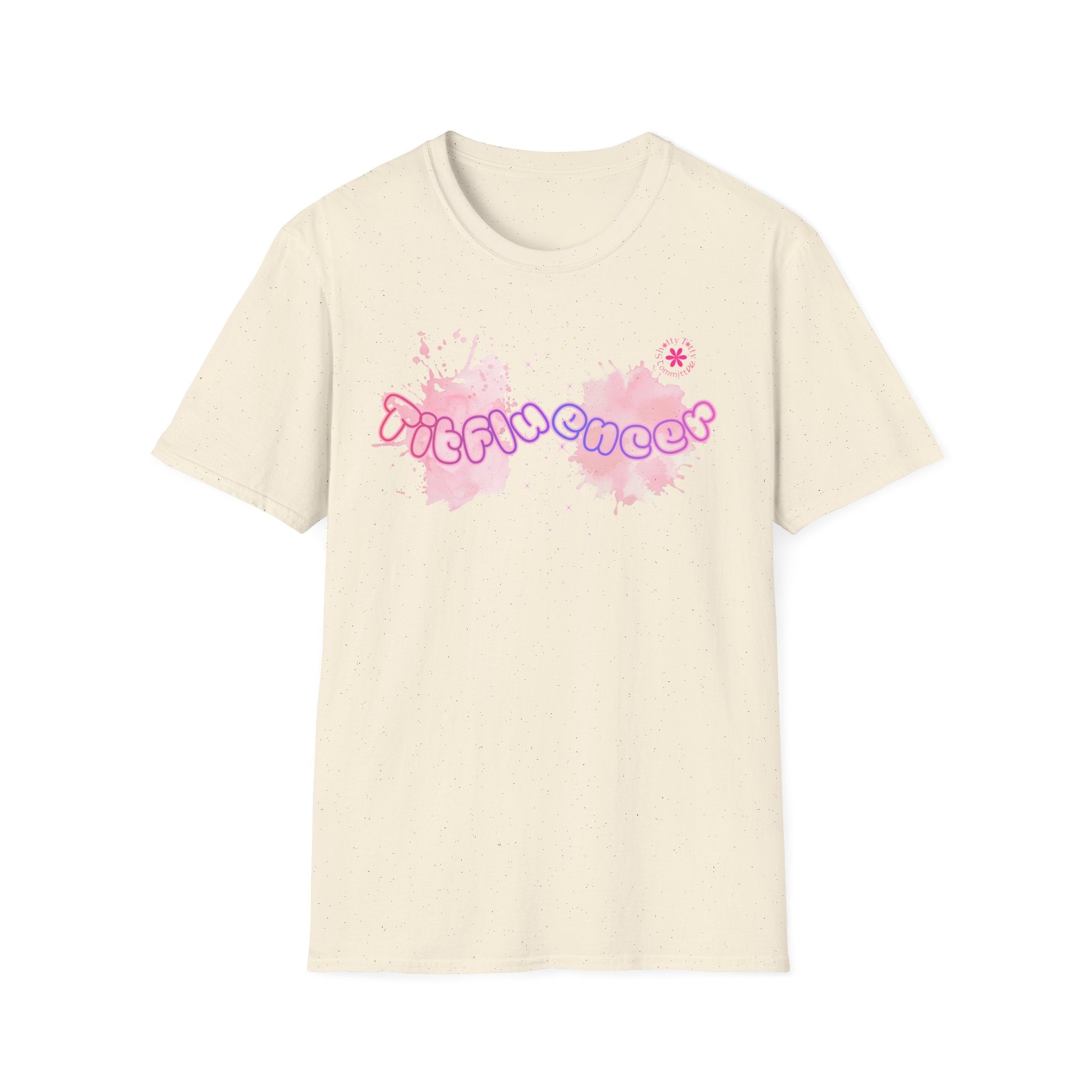 Global Fulfilment - "Titfluencer" Pink Watercolor Graphic Tee