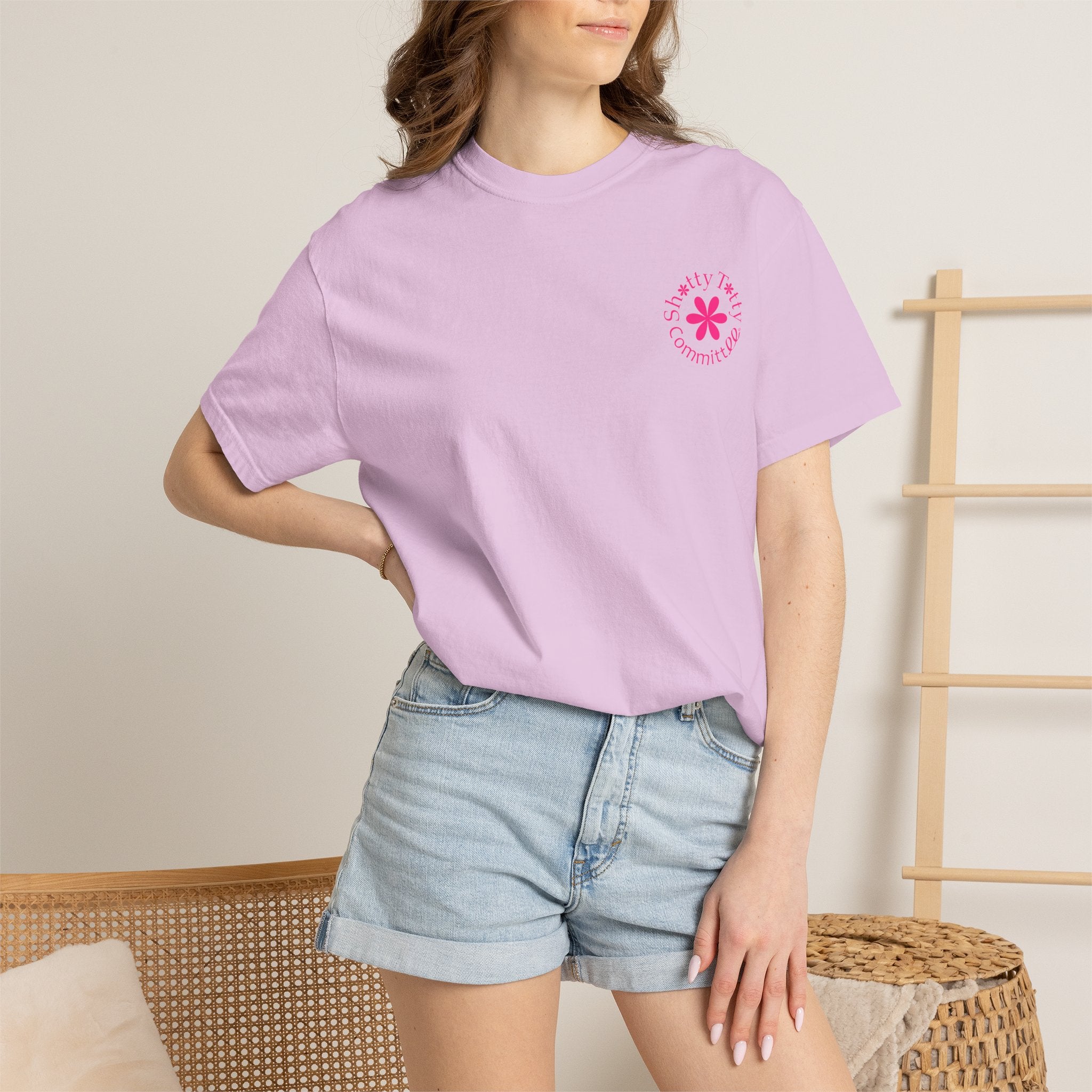 Global Fulfilment - Itty Bitty Shitty Titty Tee - Pink Logo