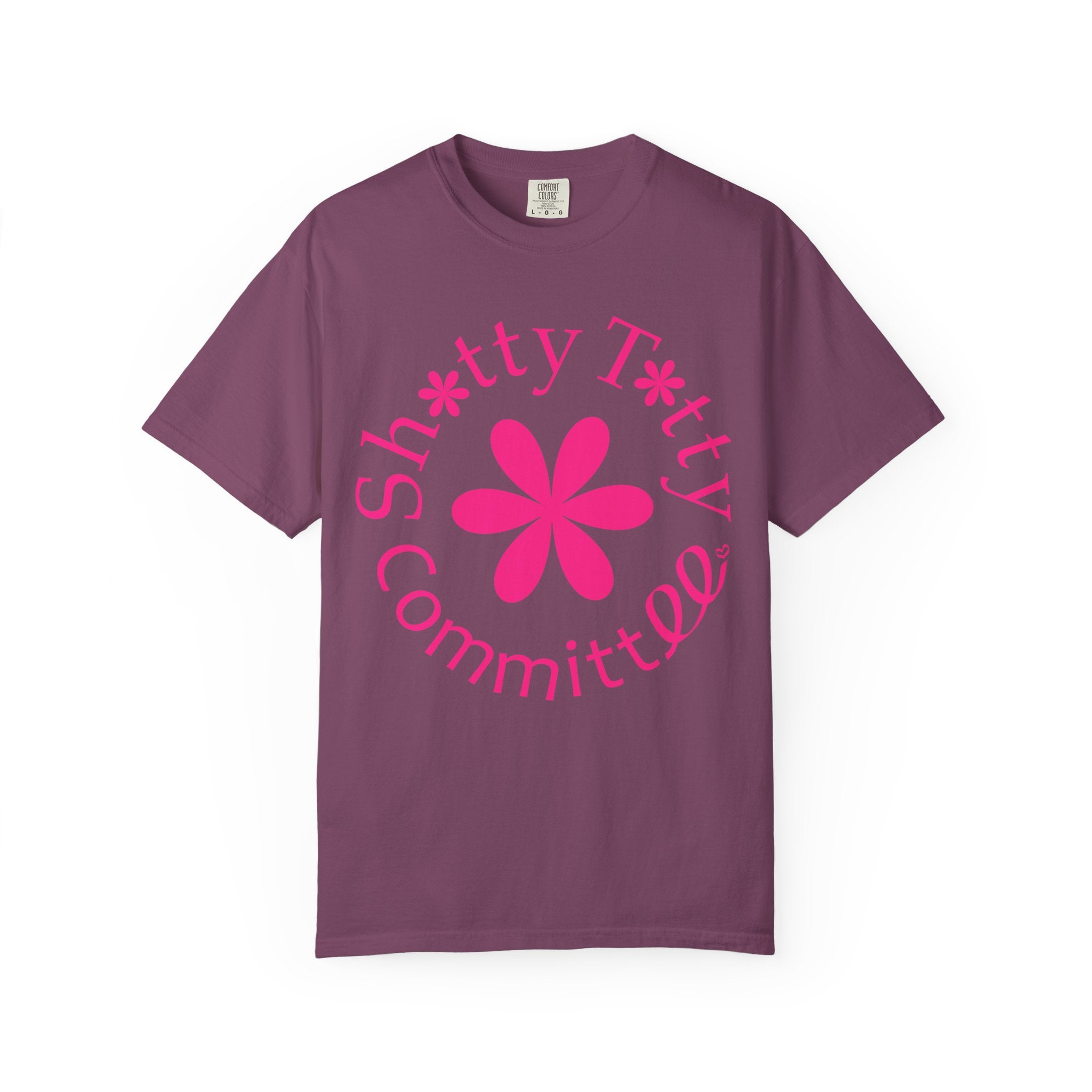 Global Fulfilment - In Ya Face Shitty Titty Tee - Pink Logo