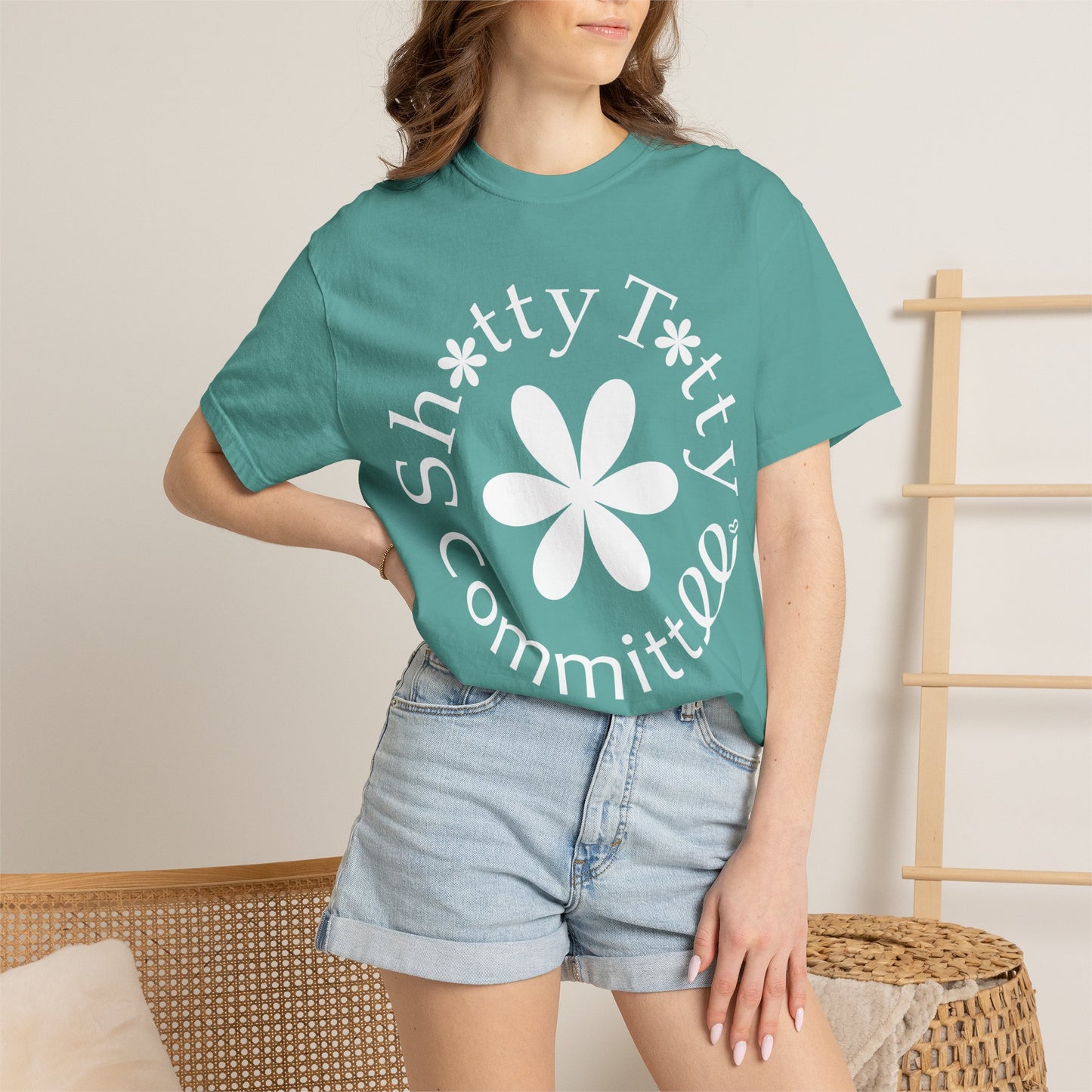 Global Fulfilment - In Ya Face Shitty Titty Tee - White Logo