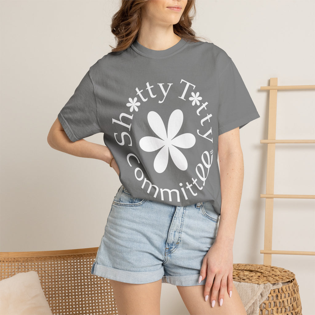 Global Fulfilment - In Ya Face Shitty Titty Tee - White Logo