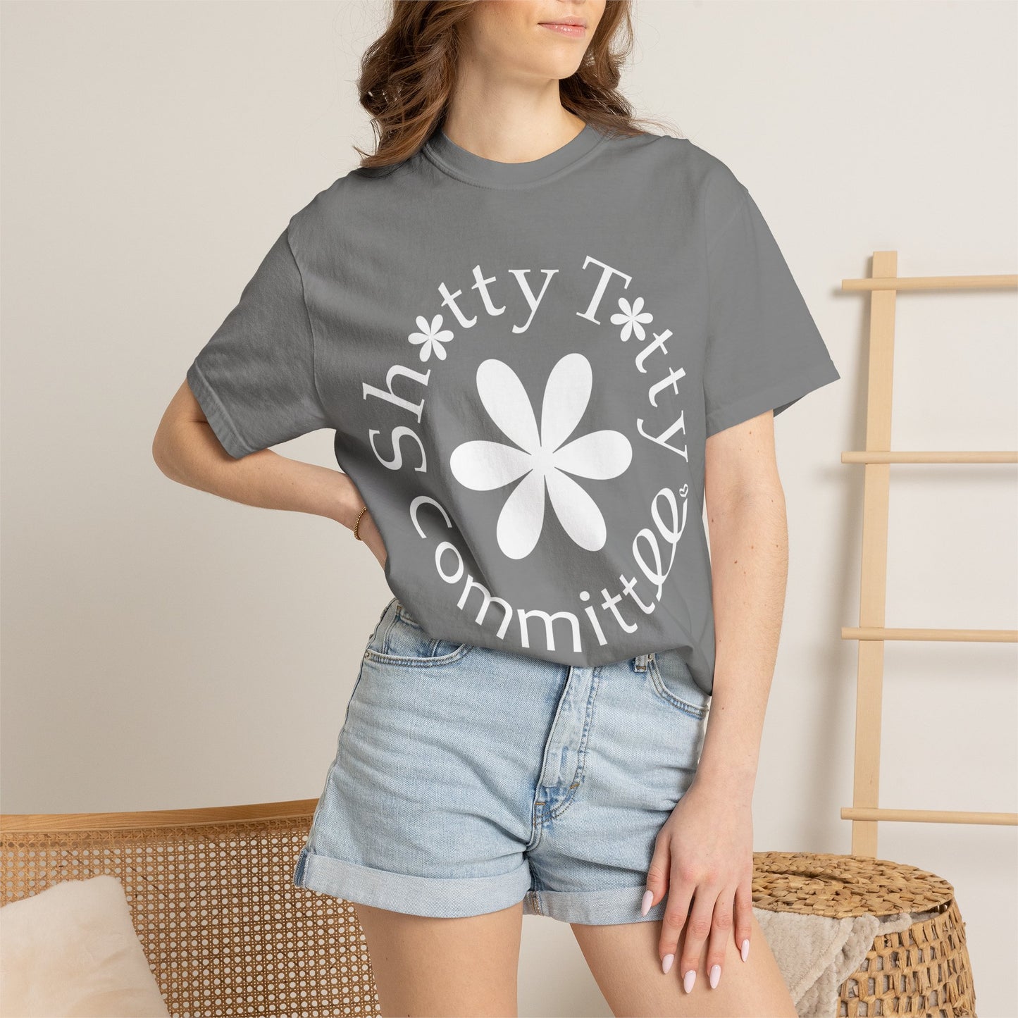 Global Fulfilment - In Ya Face Shitty Titty Tee - White Logo