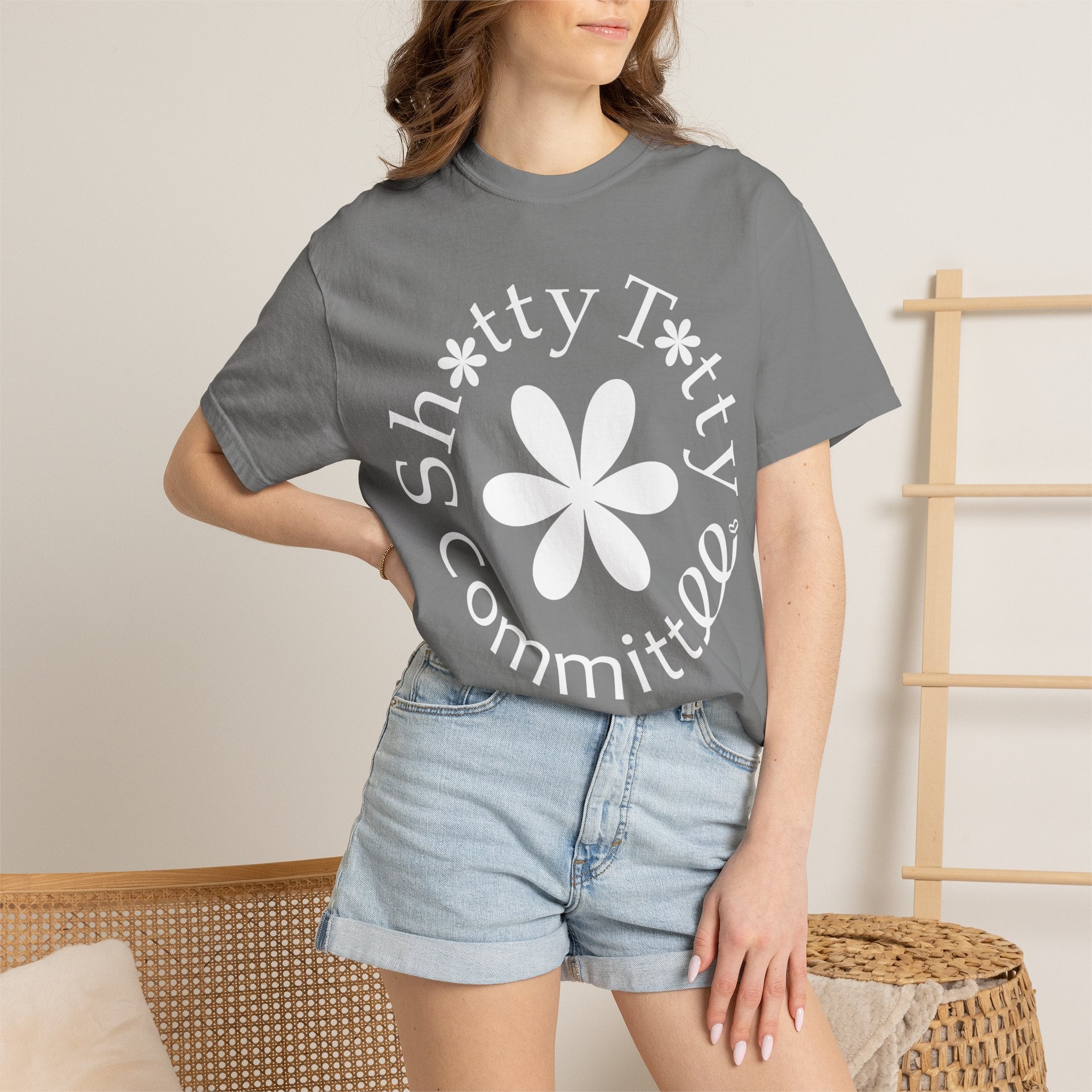 Global Fulfilment - In Ya Face Shitty Titty Tee - White Logo