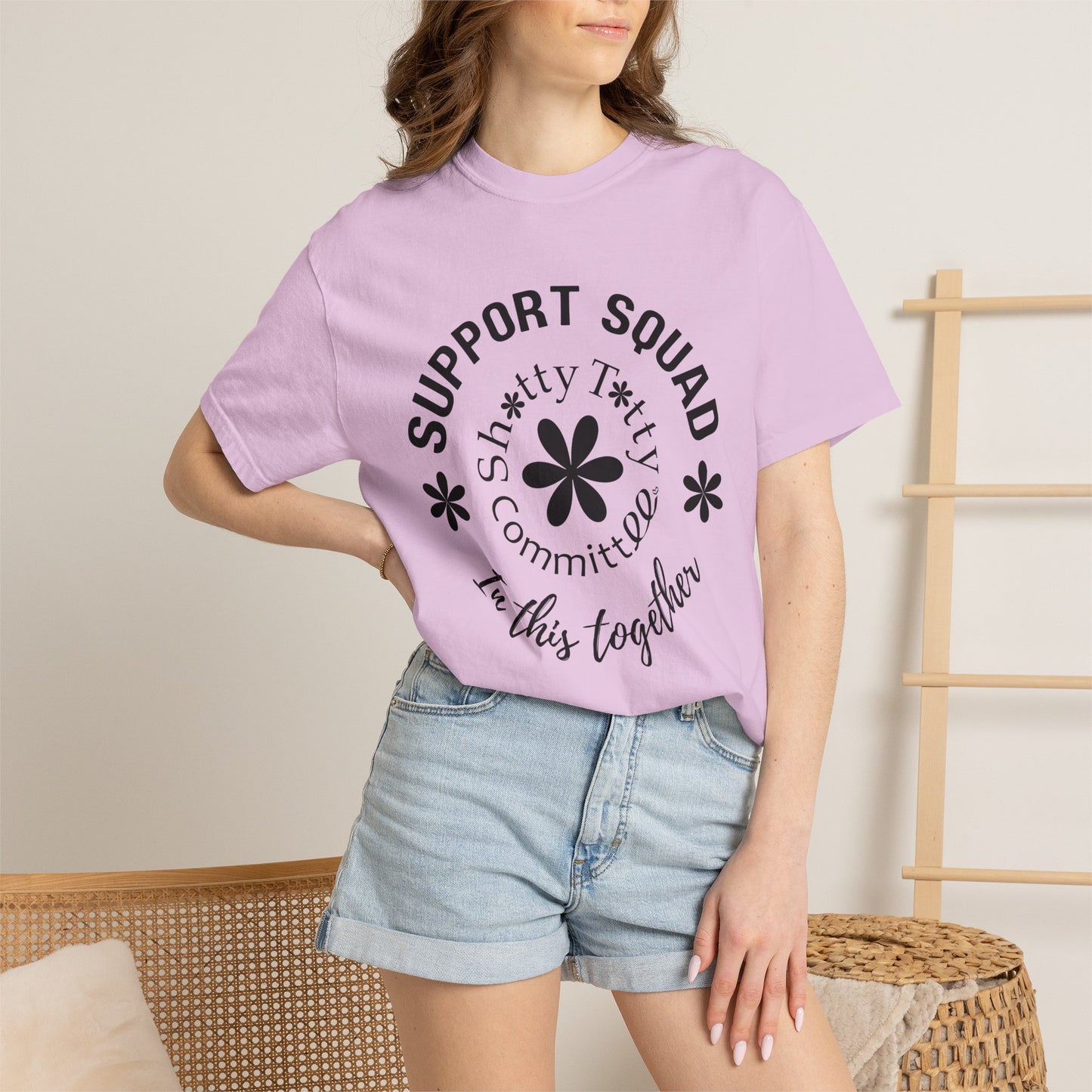 Global Fulfilment - BIG Love Support Squad T-Shirt - Black Logo