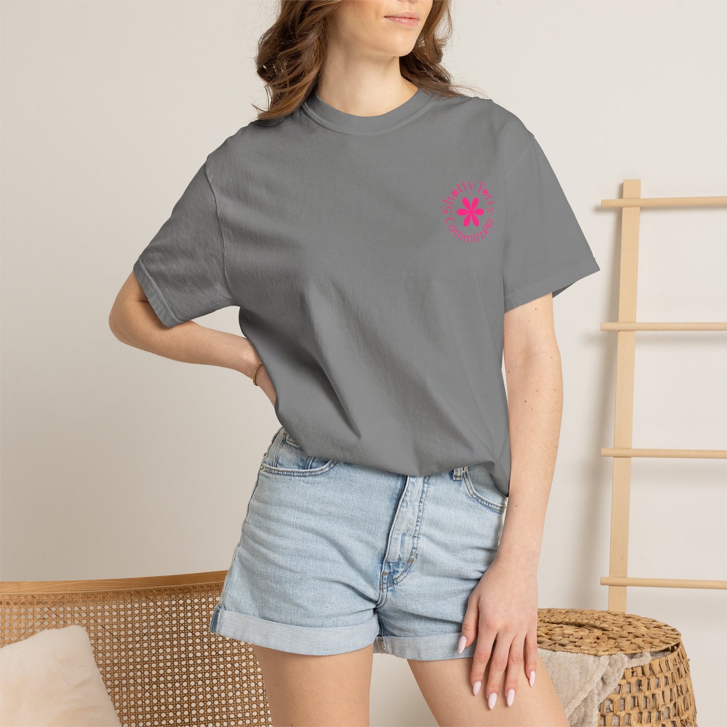 Global Fulfilment - Itty Bitty Shitty Titty Tee - Pink Logo