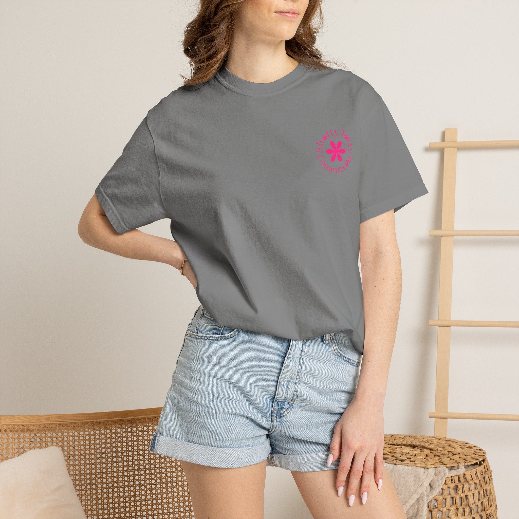 Global Fulfilment - Itty Bitty Shitty Titty Tee - Pink Logo