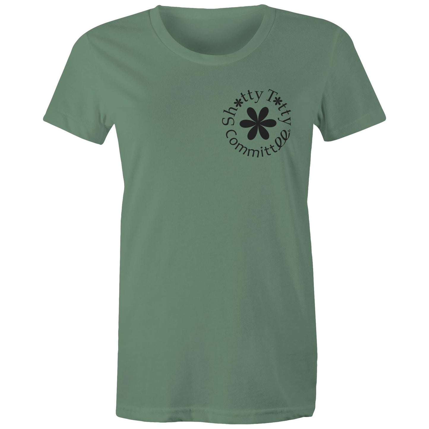 Itty Bitty Titty Tee (Gals Black Logo)