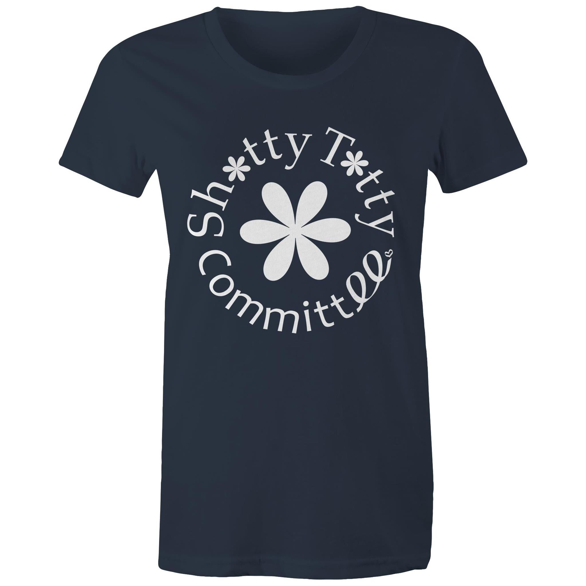 Shitty Titty in ya face coloured tee (white logo) (Gals)