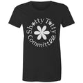 Shitty Titty in ya face coloured tee (white logo) (Gals)