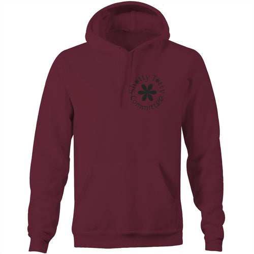 Itty Bitty Titty Pocket Hoodie (Unisex Black Logo)