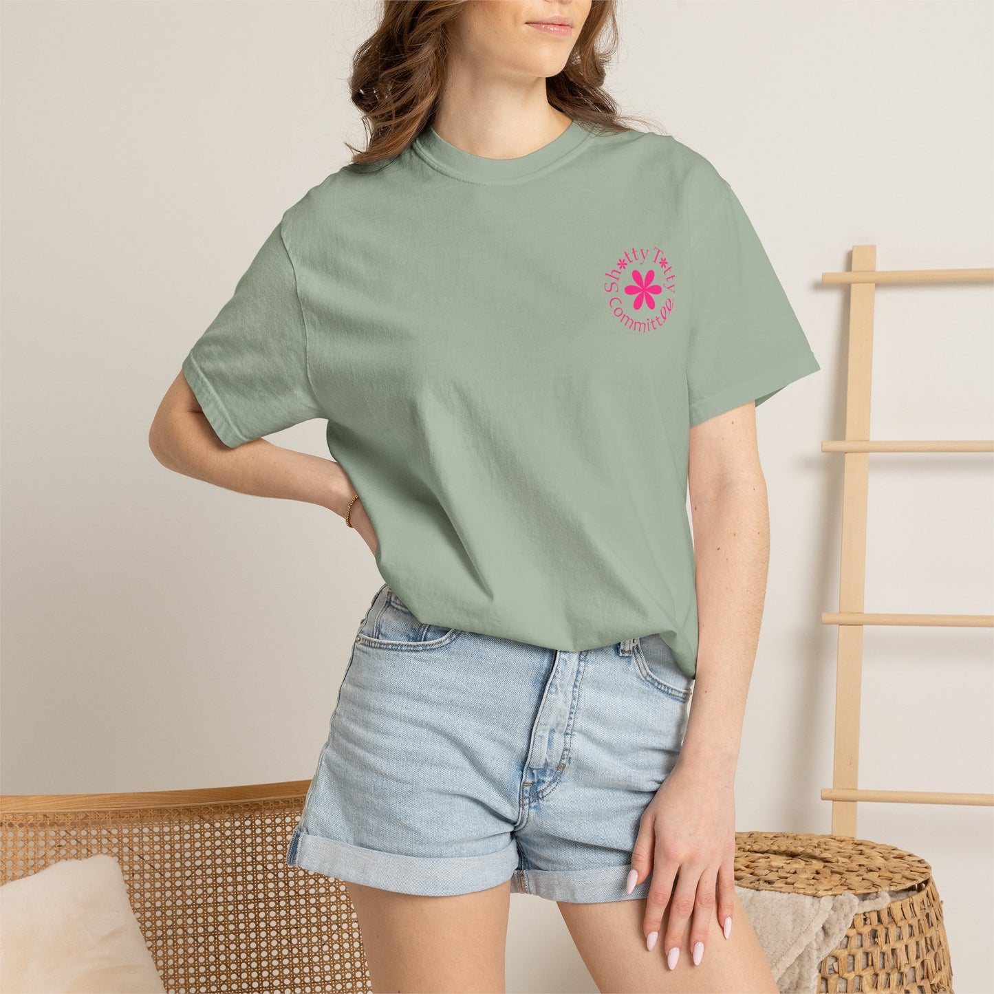Global Fulfilment - Itty Bitty Shitty Titty Tee - Pink Logo