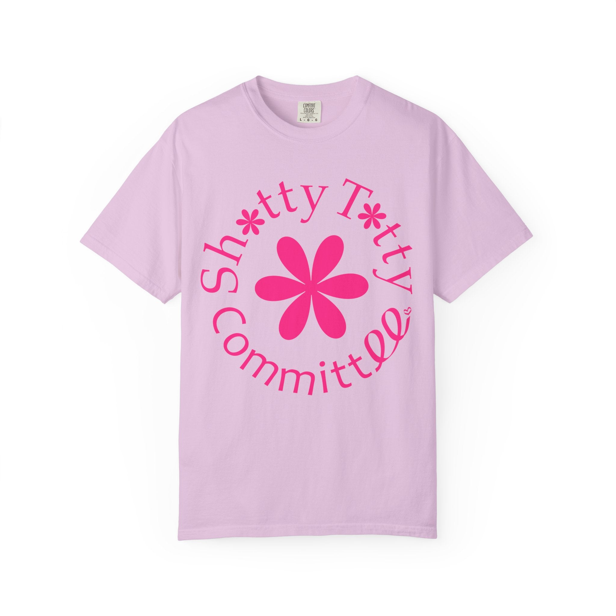 Global Fulfilment - In Ya Face Shitty Titty Tee - Pink Logo