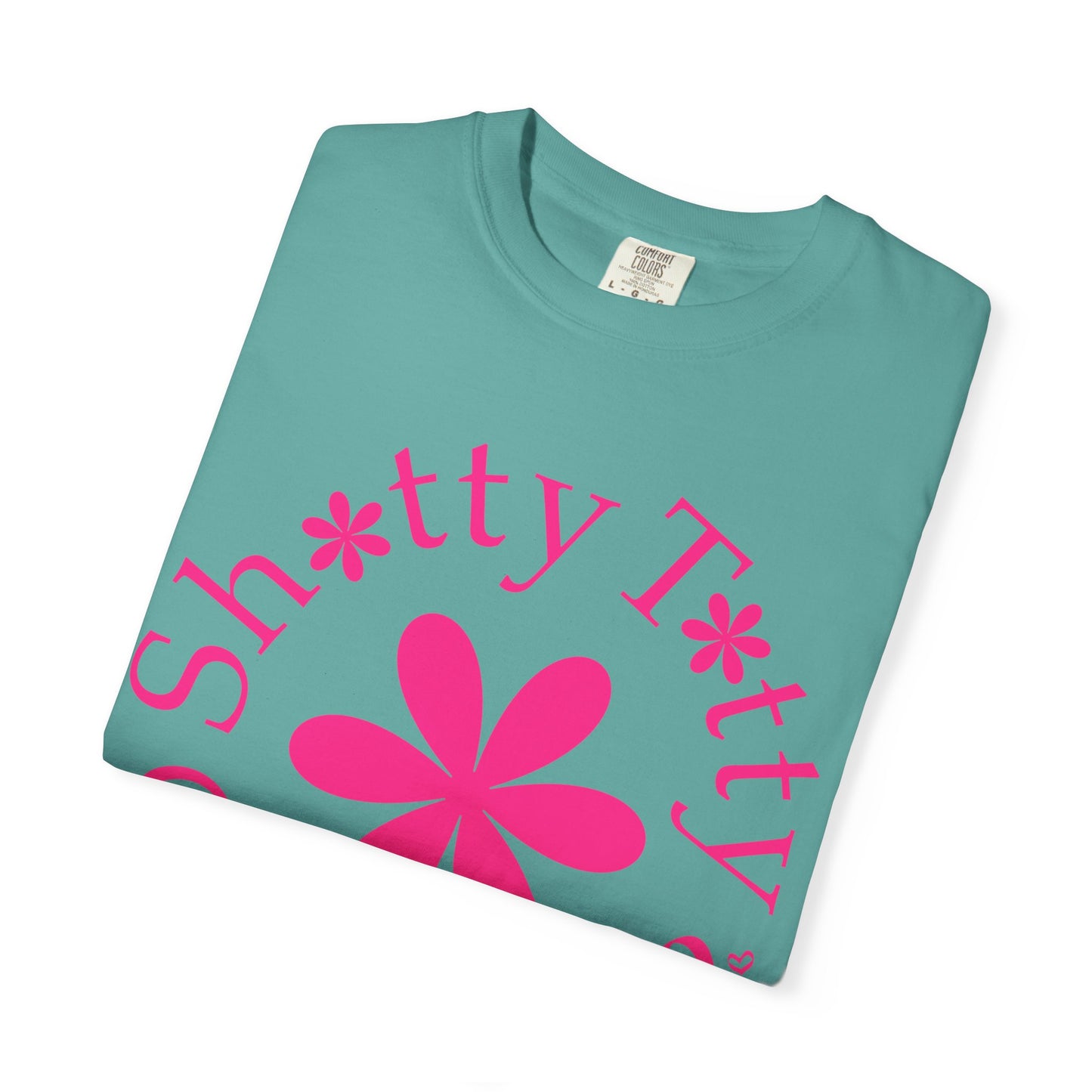 Global Fulfilment - In Ya Face Shitty Titty Tee - Pink Logo