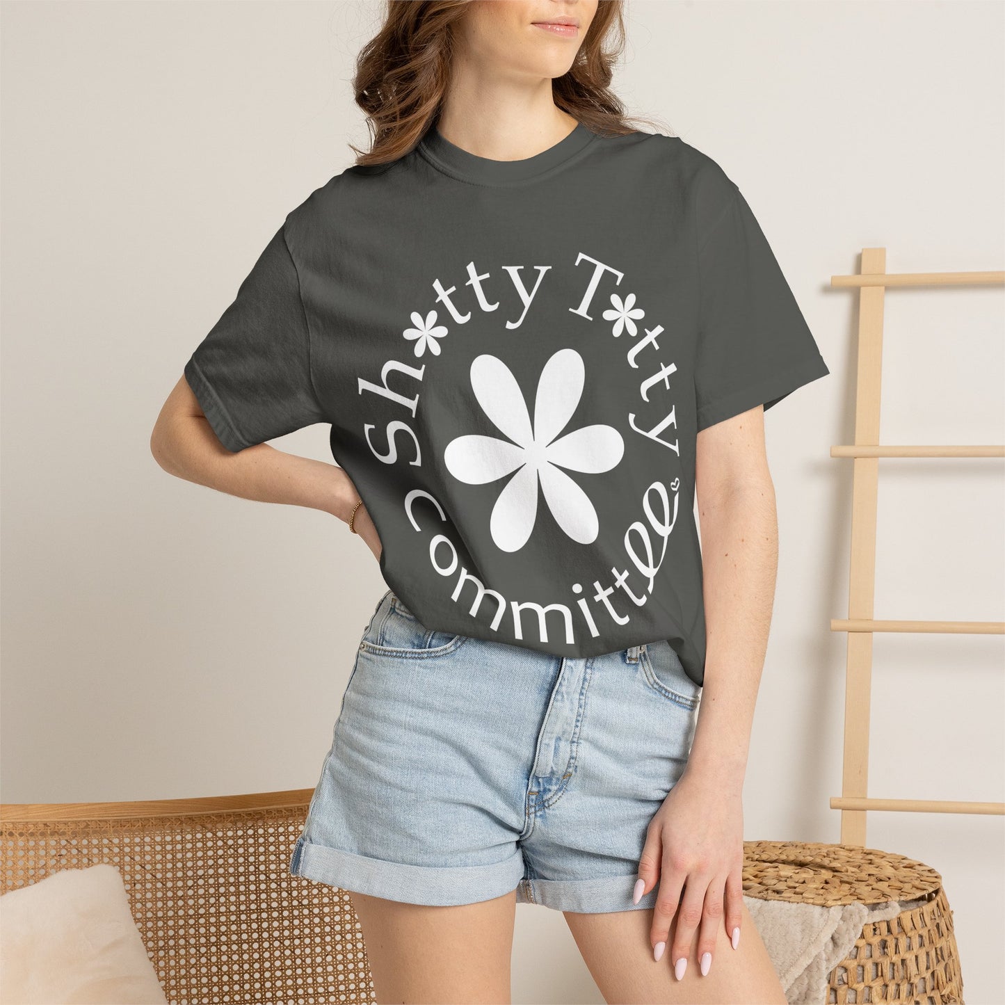 Global Fulfilment - In Ya Face Shitty Titty Tee - White Logo