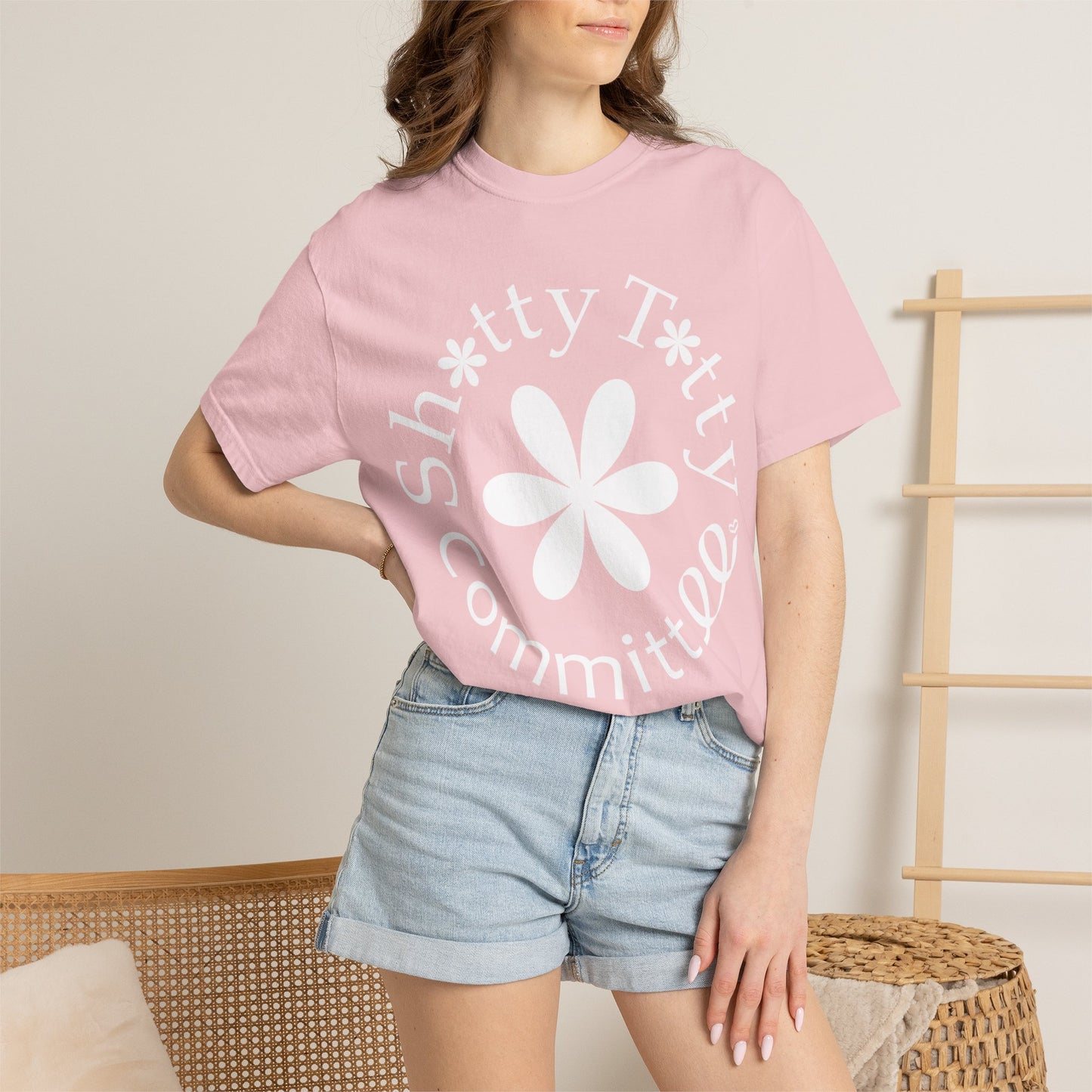Global Fulfilment - In Ya Face Shitty Titty Tee - White Logo