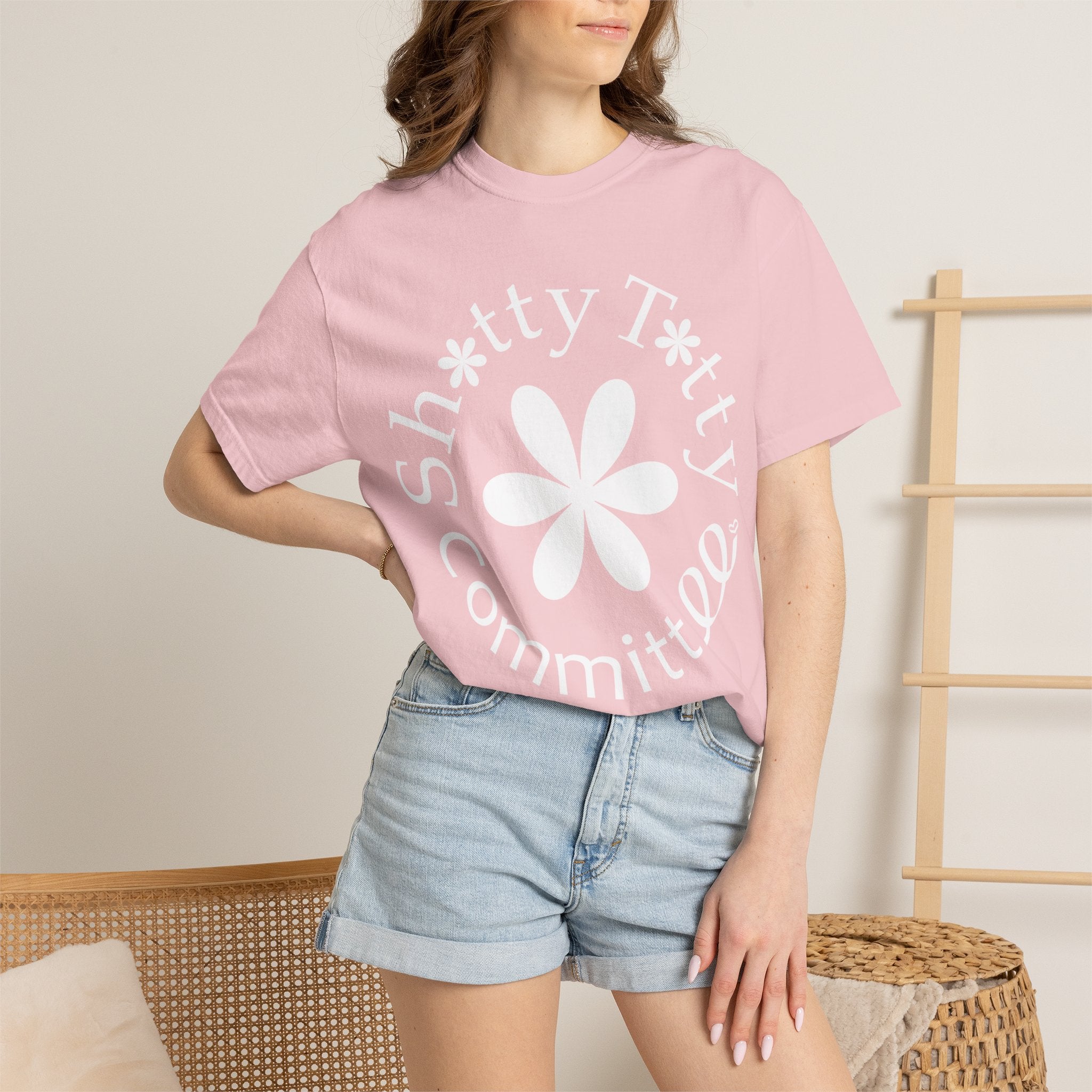 Global Fulfilment - In Ya Face Shitty Titty Tee - White Logo