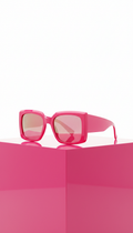 Bold Pink Oversized Sunglasses