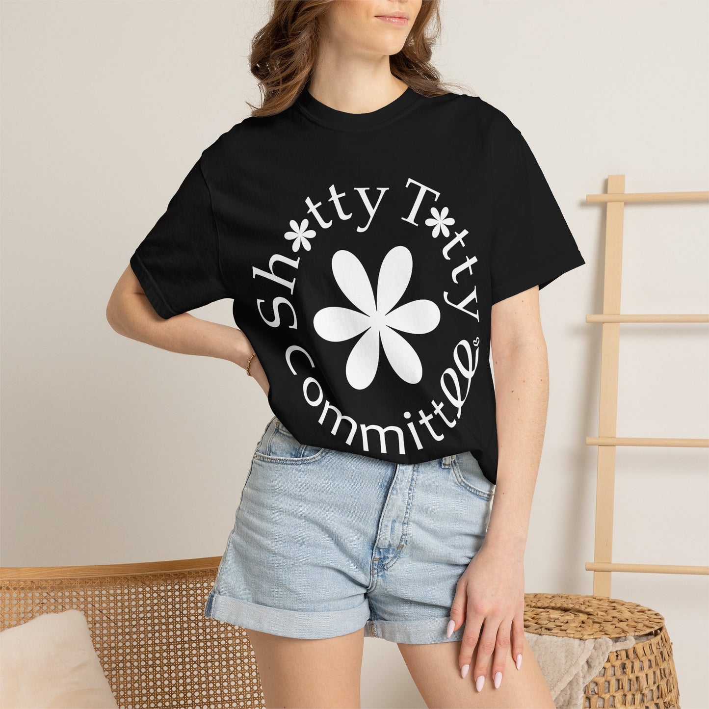 Global Fulfilment - In Ya Face Shitty Titty Tee - White Logo