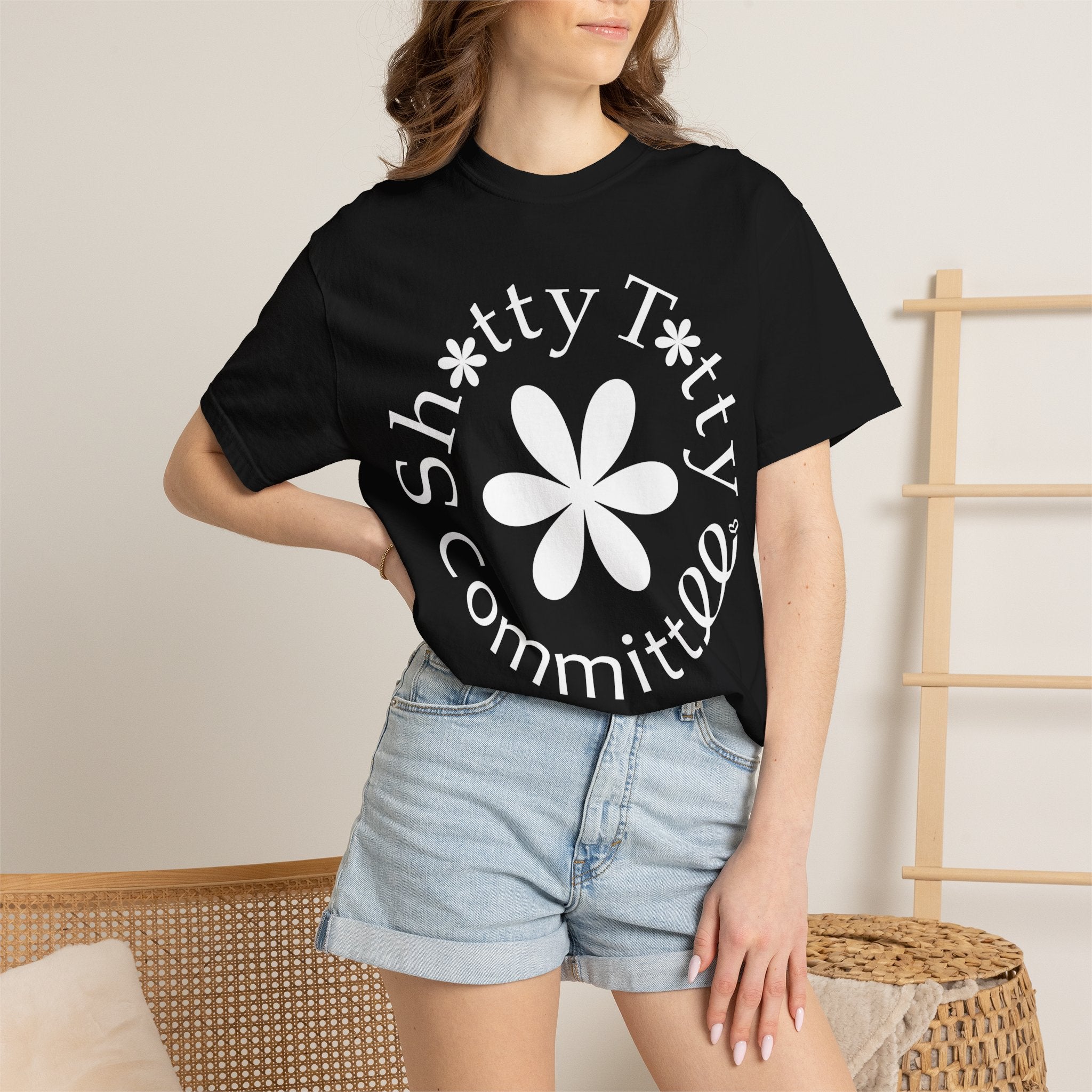 Global Fulfilment - In Ya Face Shitty Titty Tee - White Logo