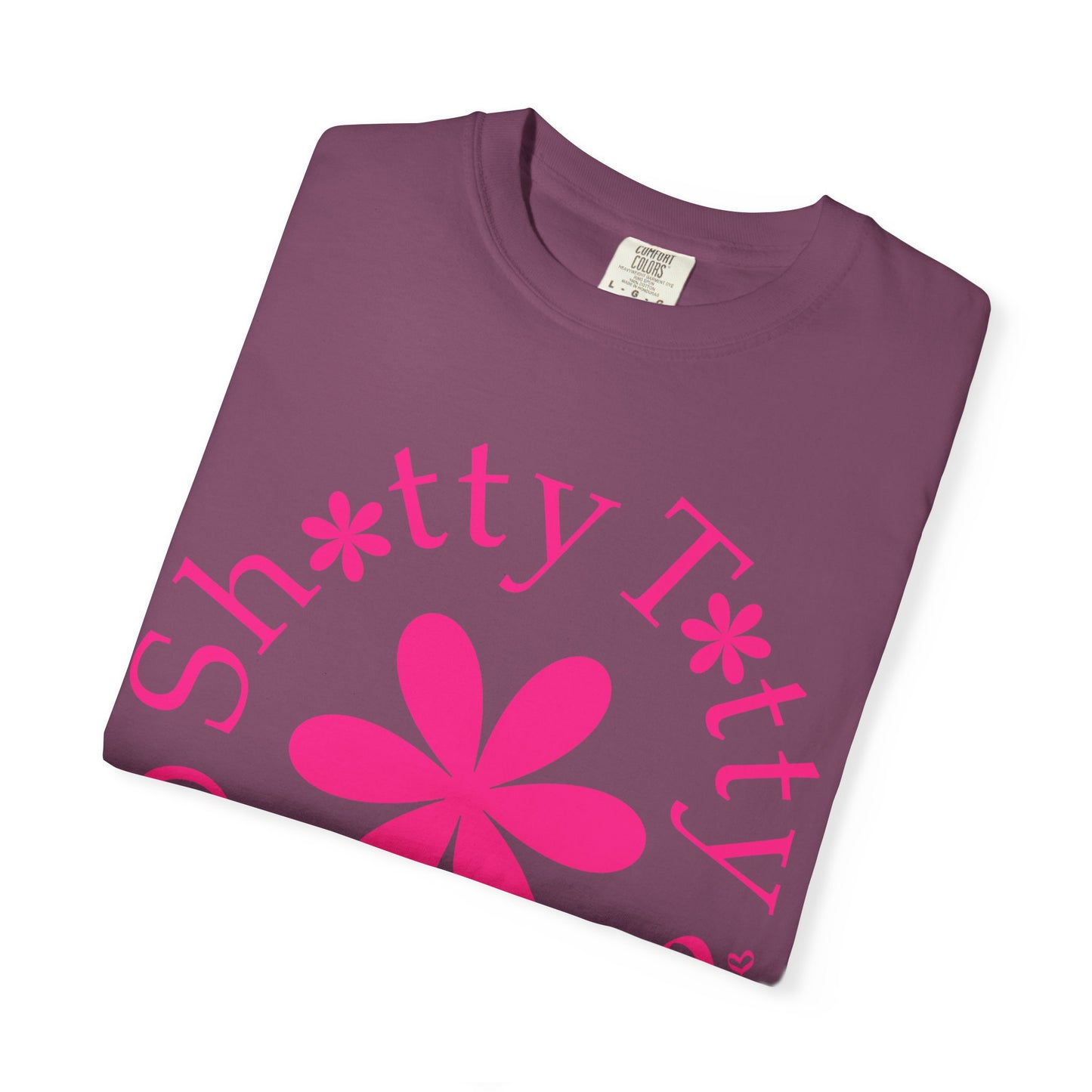 Global Fulfilment - In Ya Face Shitty Titty Tee - Pink Logo