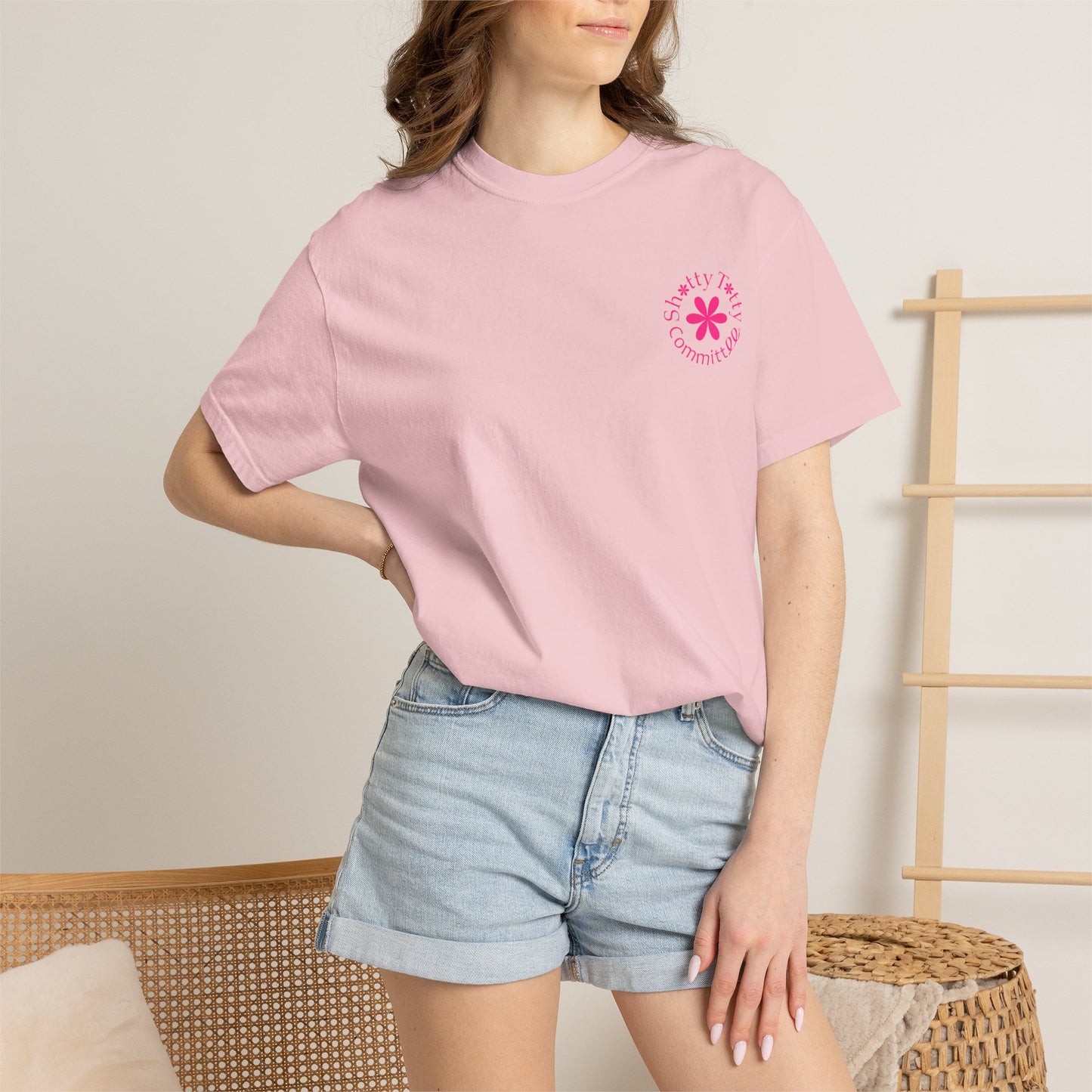 Global Fulfilment - Itty Bitty Shitty Titty Tee - Pink Logo