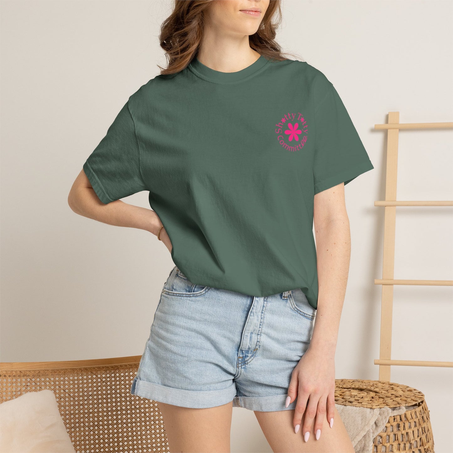 Global Fulfilment - Itty Bitty Shitty Titty Tee - Pink Logo