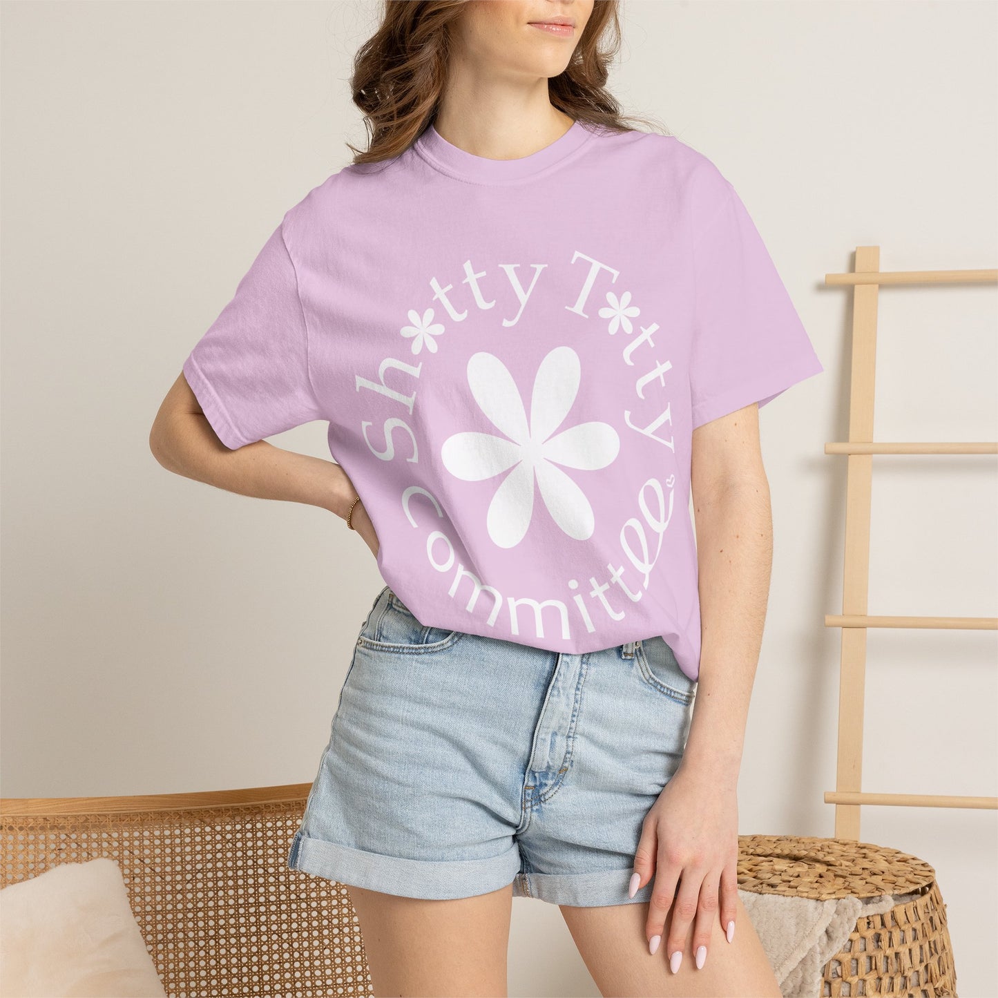 Global Fulfilment - In Ya Face Shitty Titty Tee - White Logo