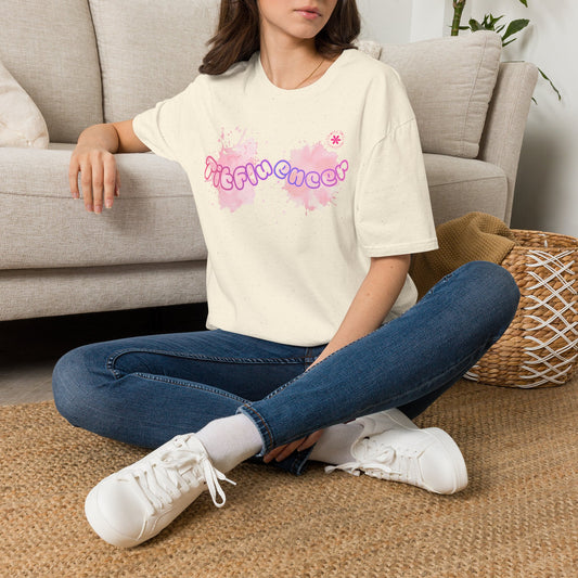 T-Shirt — "Titfluencer" Pink Watercolor Graphic Tee