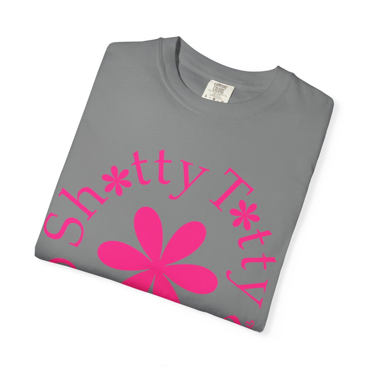 Global Fulfilment - In Ya Face Shitty Titty Tee - Pink Logo