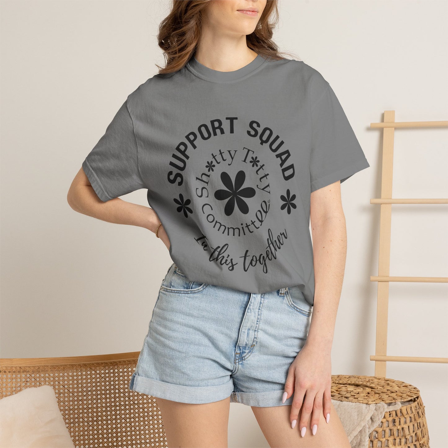Global Fulfilment - BIG Love Support Squad T-Shirt - Black Logo