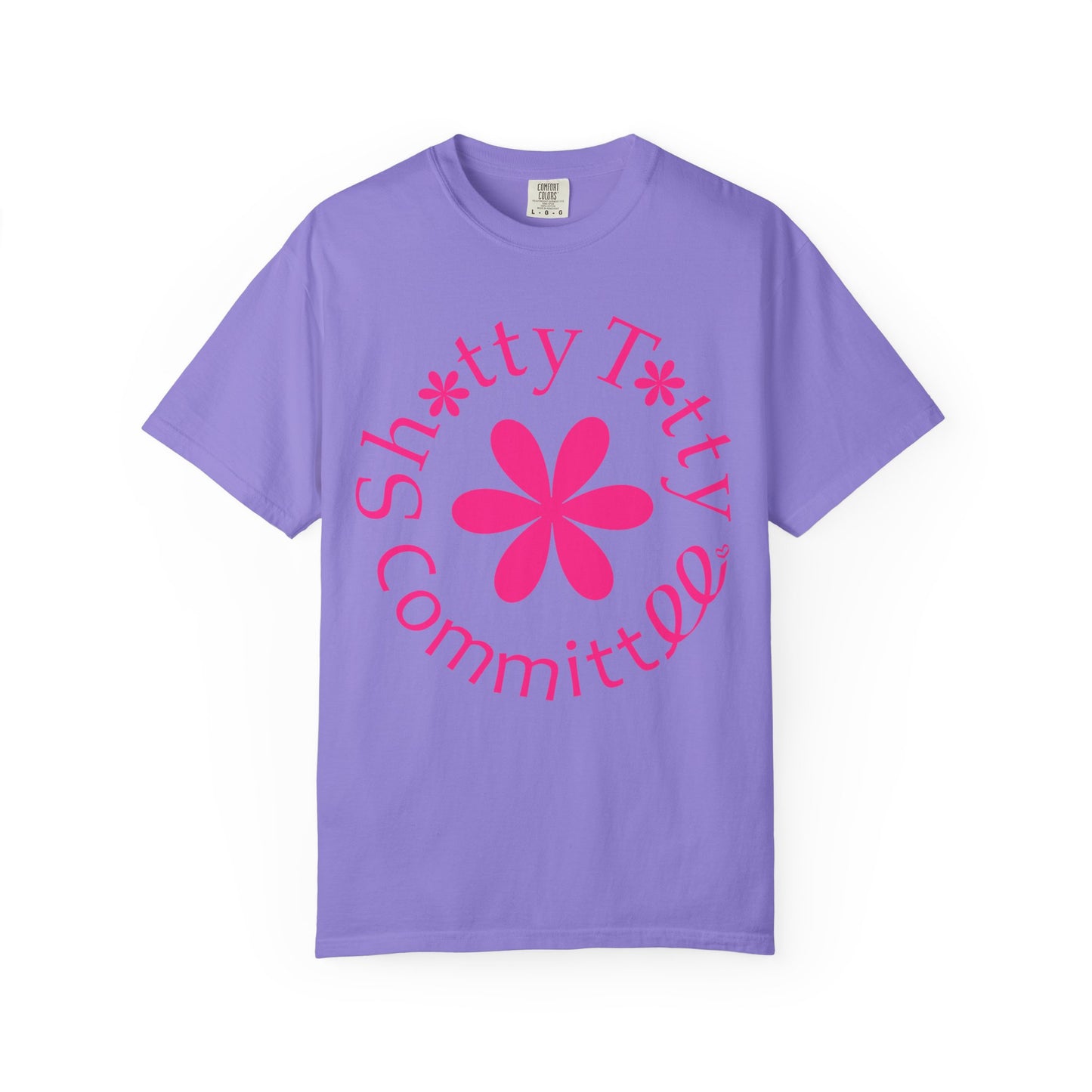 Global Fulfilment - In Ya Face Shitty Titty Tee - Pink Logo