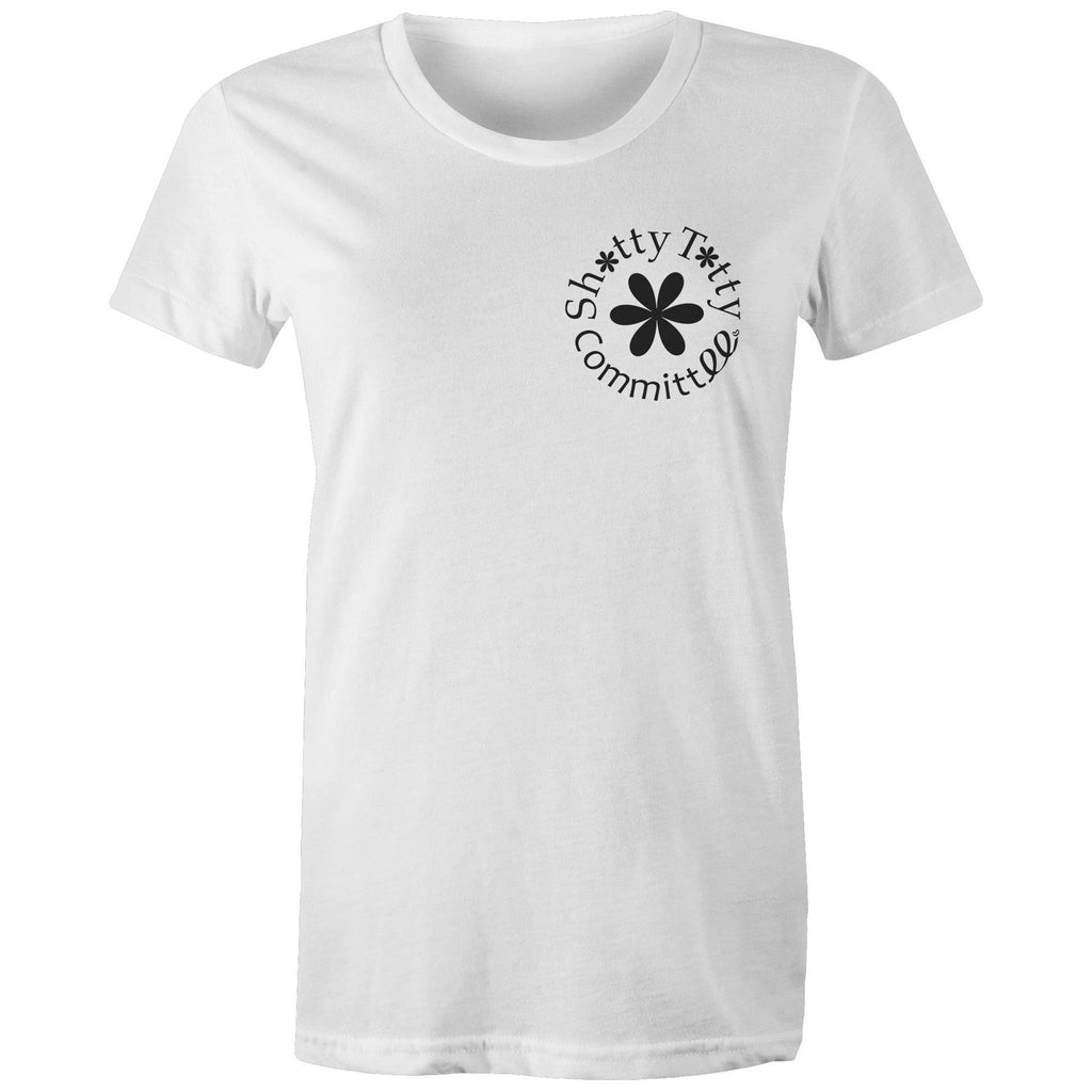Itty Bitty Titty Tee (Gals Black Logo)