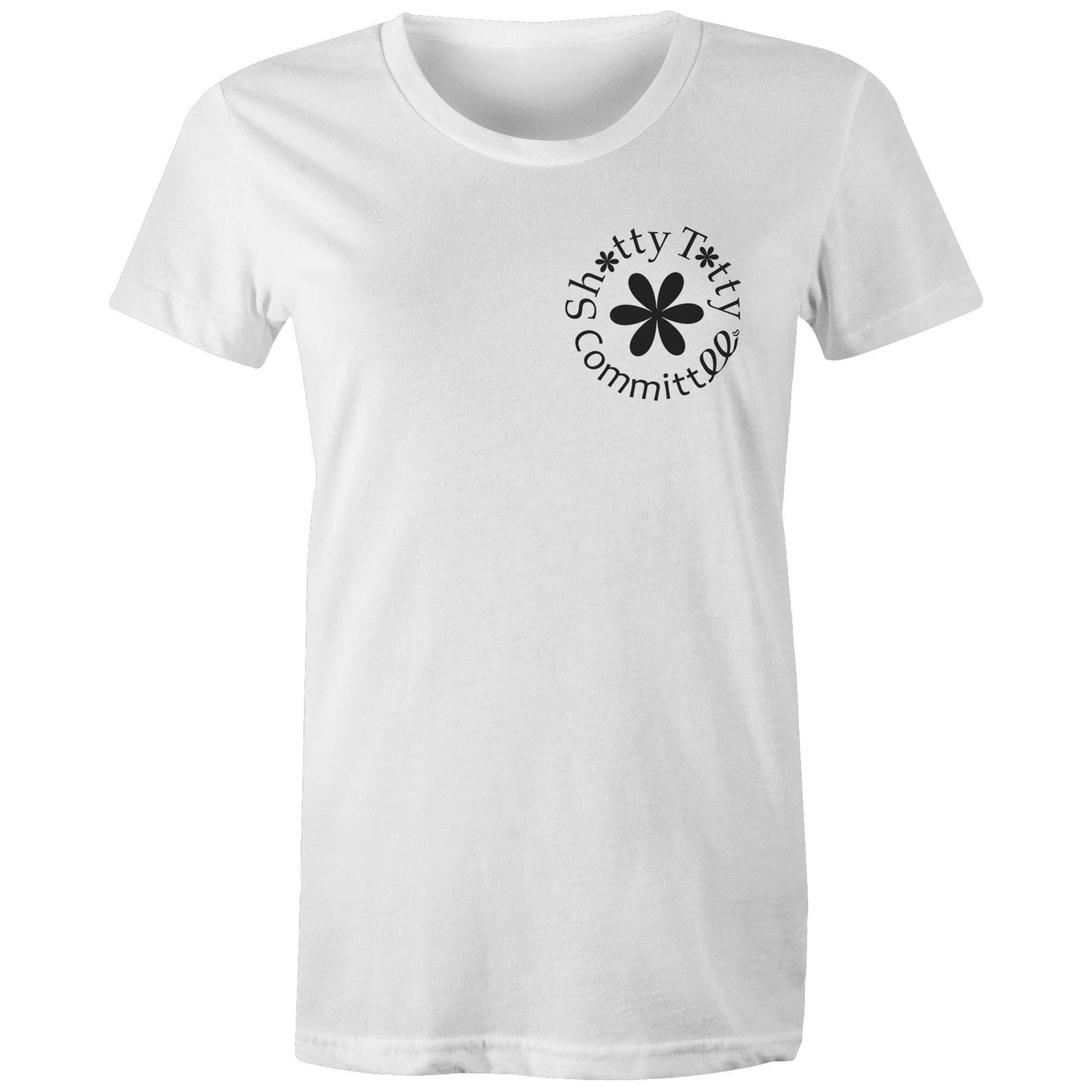 Itty Bitty Titty Tee (Gals Black Logo)