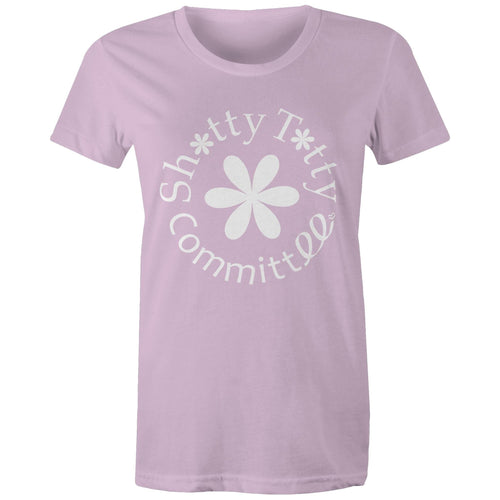 Shitty Titty in ya face coloured tee (white logo) (Gals)