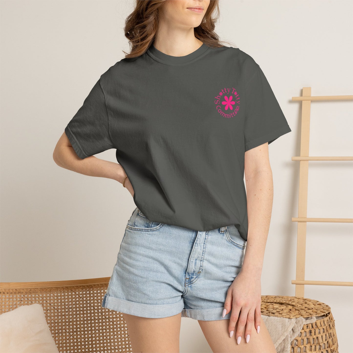 Global Fulfilment - Itty Bitty Shitty Titty Tee - Pink Logo