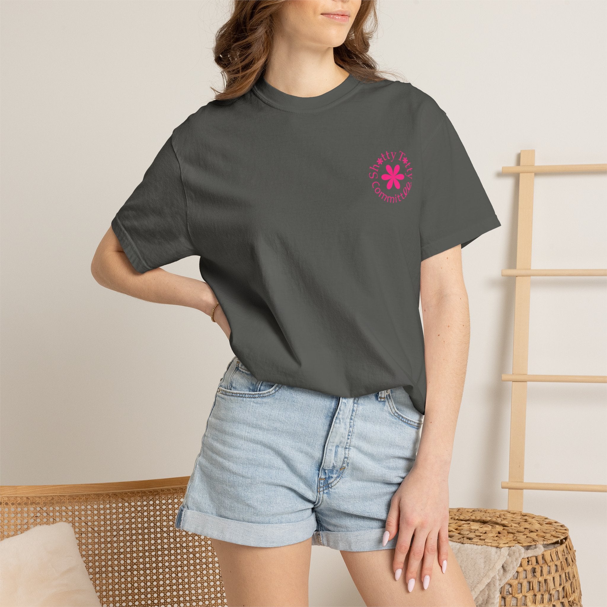 Global Fulfilment - Itty Bitty Shitty Titty Tee - Pink Logo