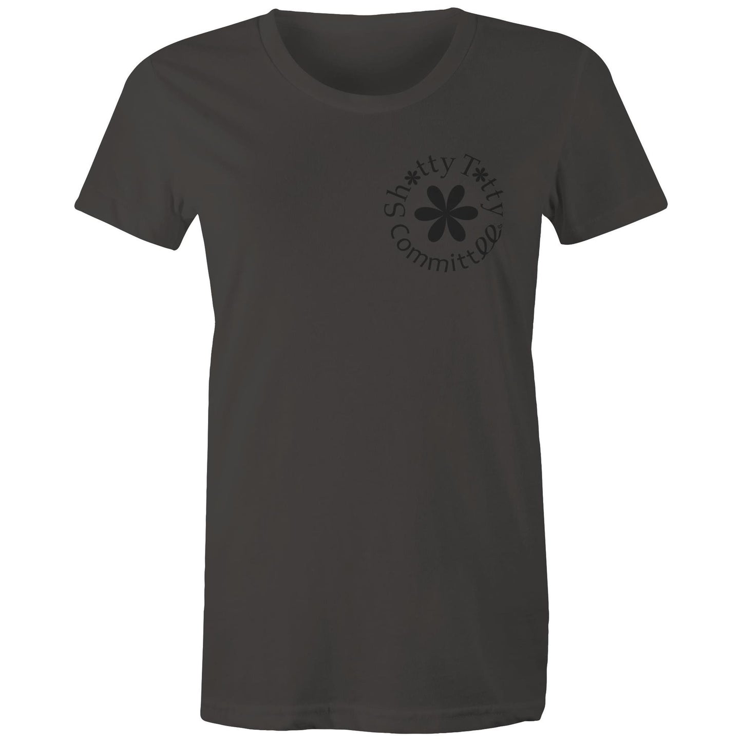 Itty Bitty Titty Tee (Gals Black Logo)